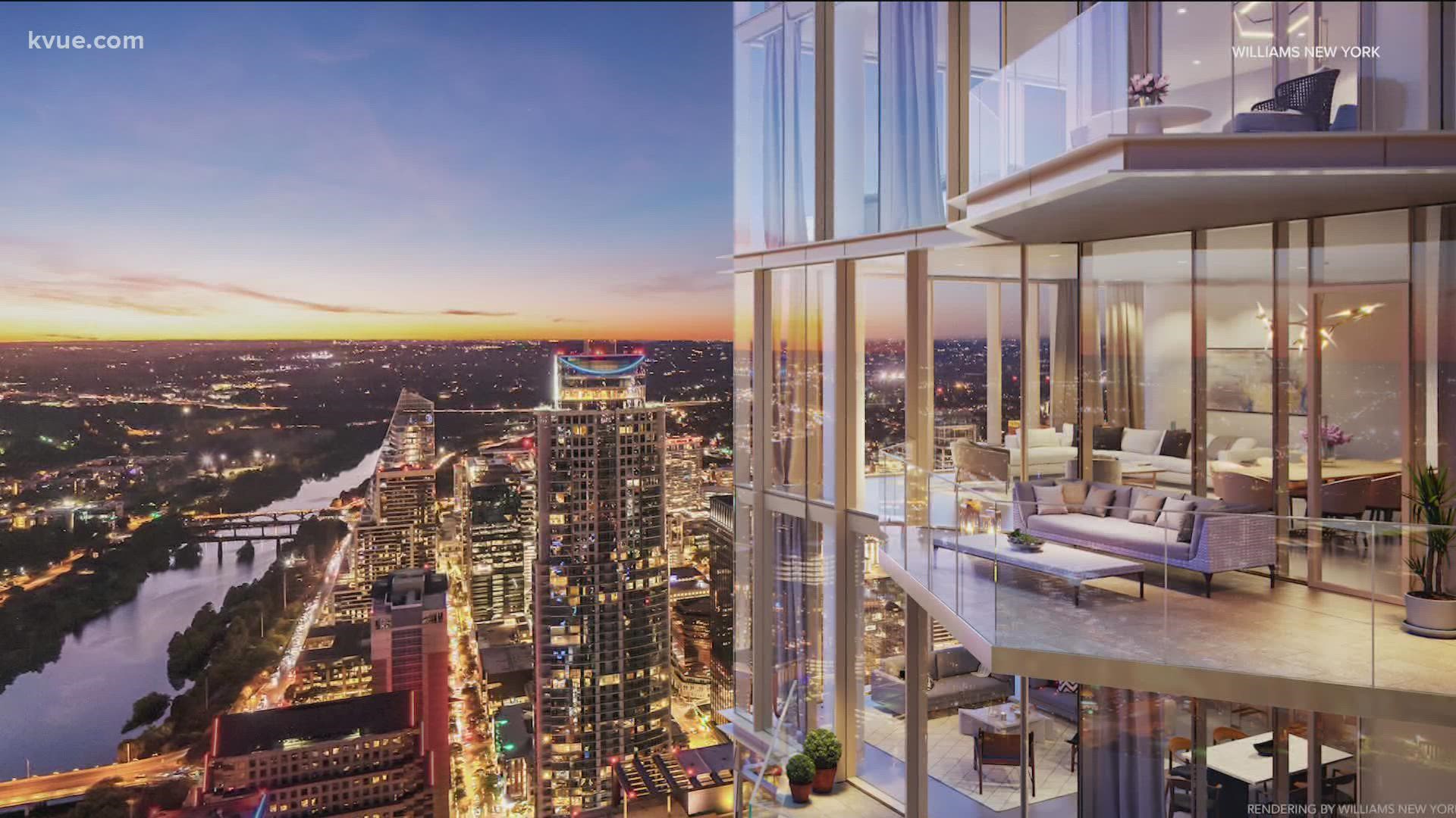 The hotel giant is announcing plans to build a 65-story luxury high-rise building that promises to be Austin's tallest.