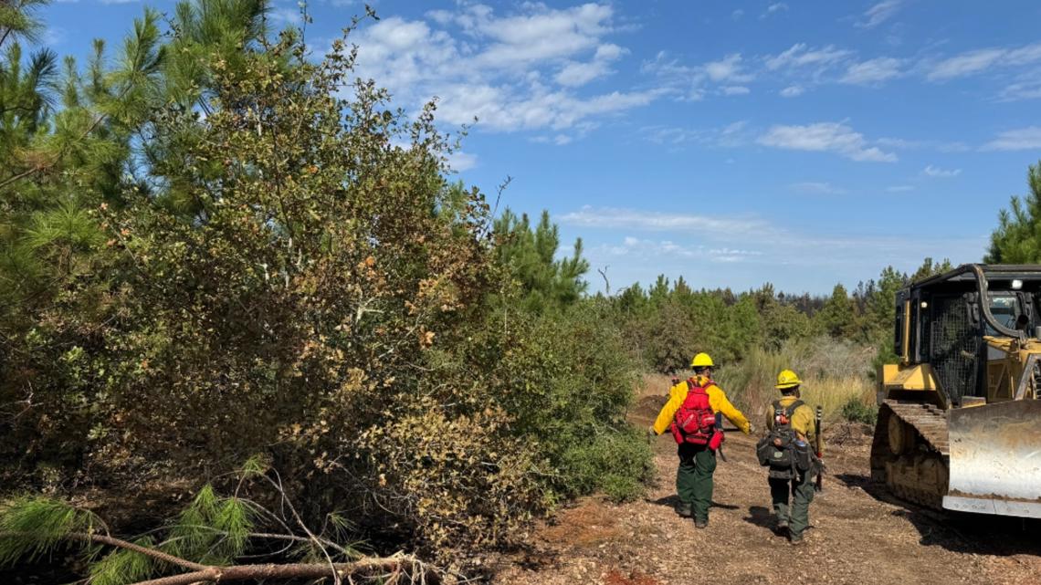Hudson Fire in Bastrop County Fire completely contained