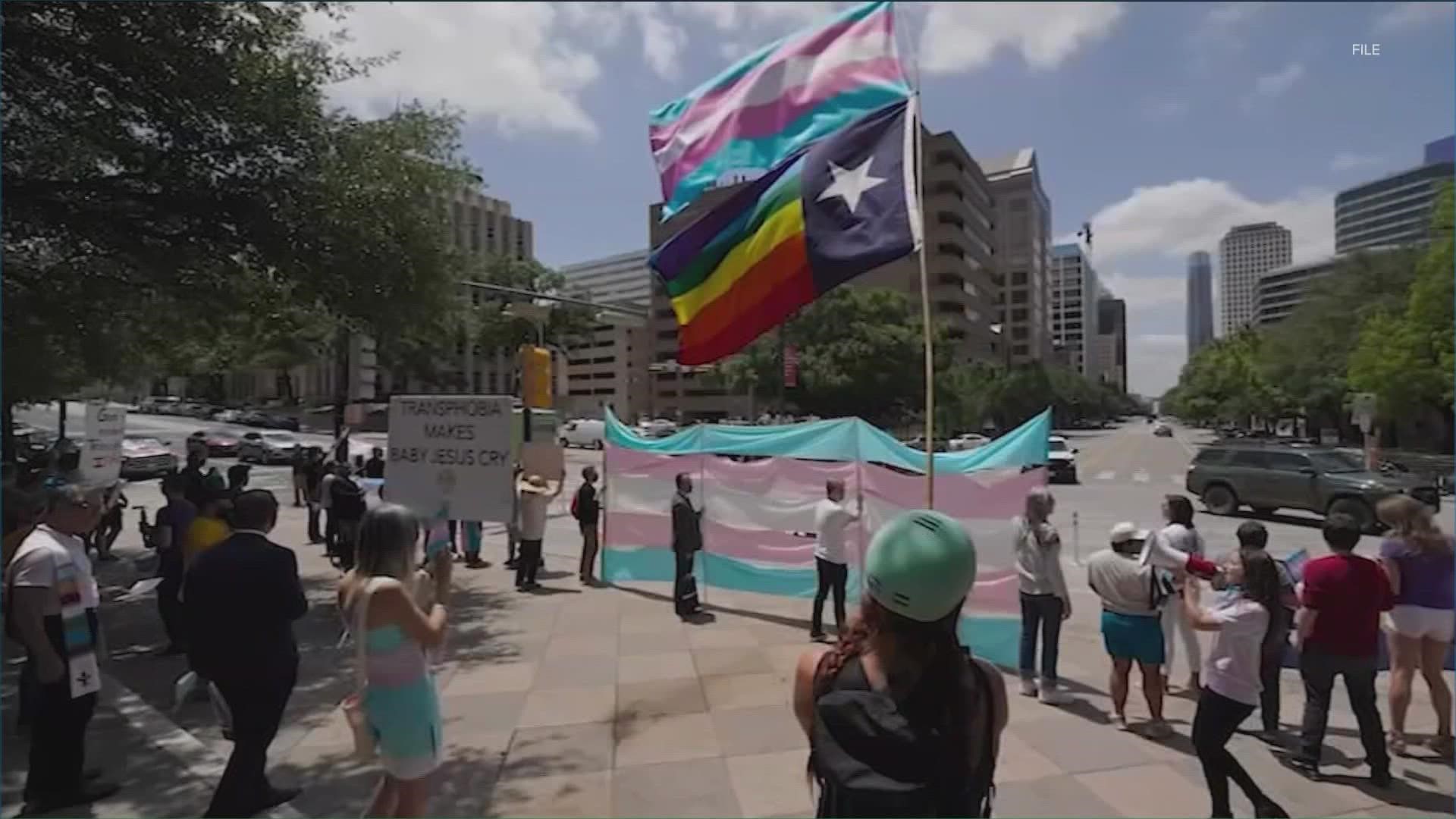 A state office in Texas is seeking data on transgender residents in the state.