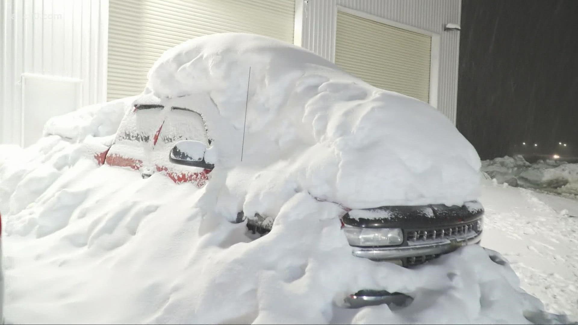 Forecasters say winter storms that have killed at least two people will bring flooding threats, snow and bitter cold throughout much of the West through Christmas.