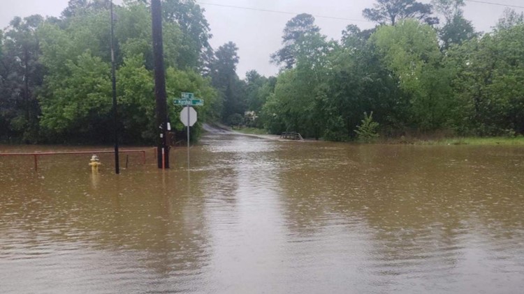 Areas prone to flooding across East Texas