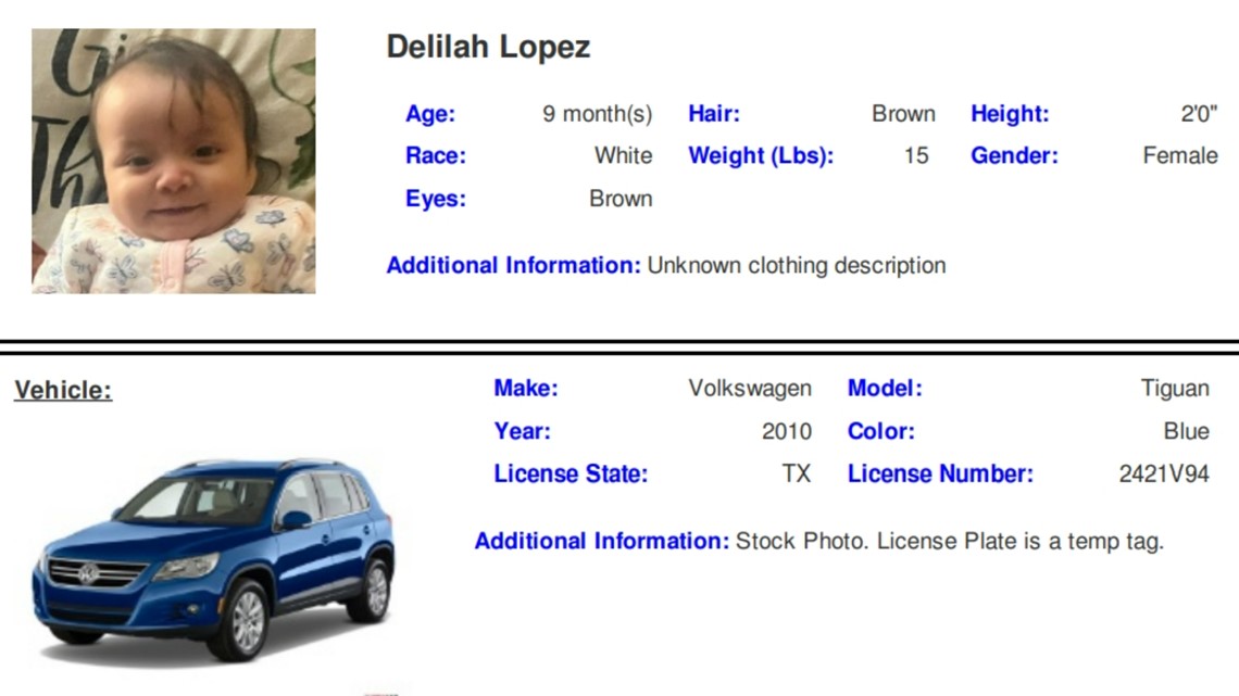 AMBER Alert issued for missing Texas baby | wfaa.com