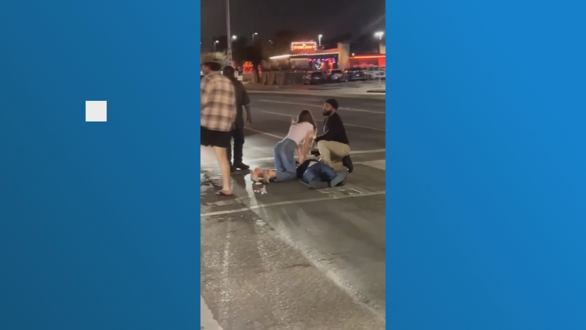 Dallas Baptist University student goes viral for performing CPR, helping save man who collapsed in Dallas crosswalk