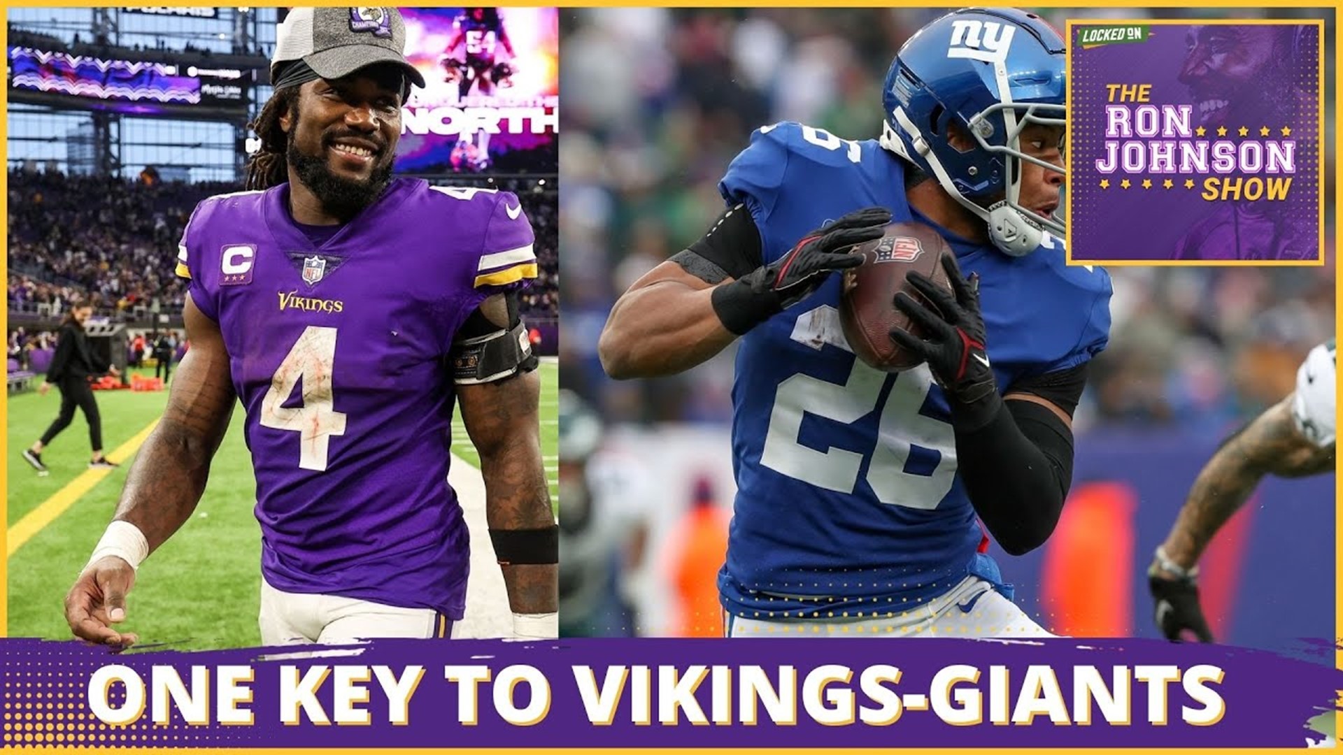 ONE KEY to Minnesota Vikings vs. New York Giants & Stylez G. White Joins | The Ron Johnson Show