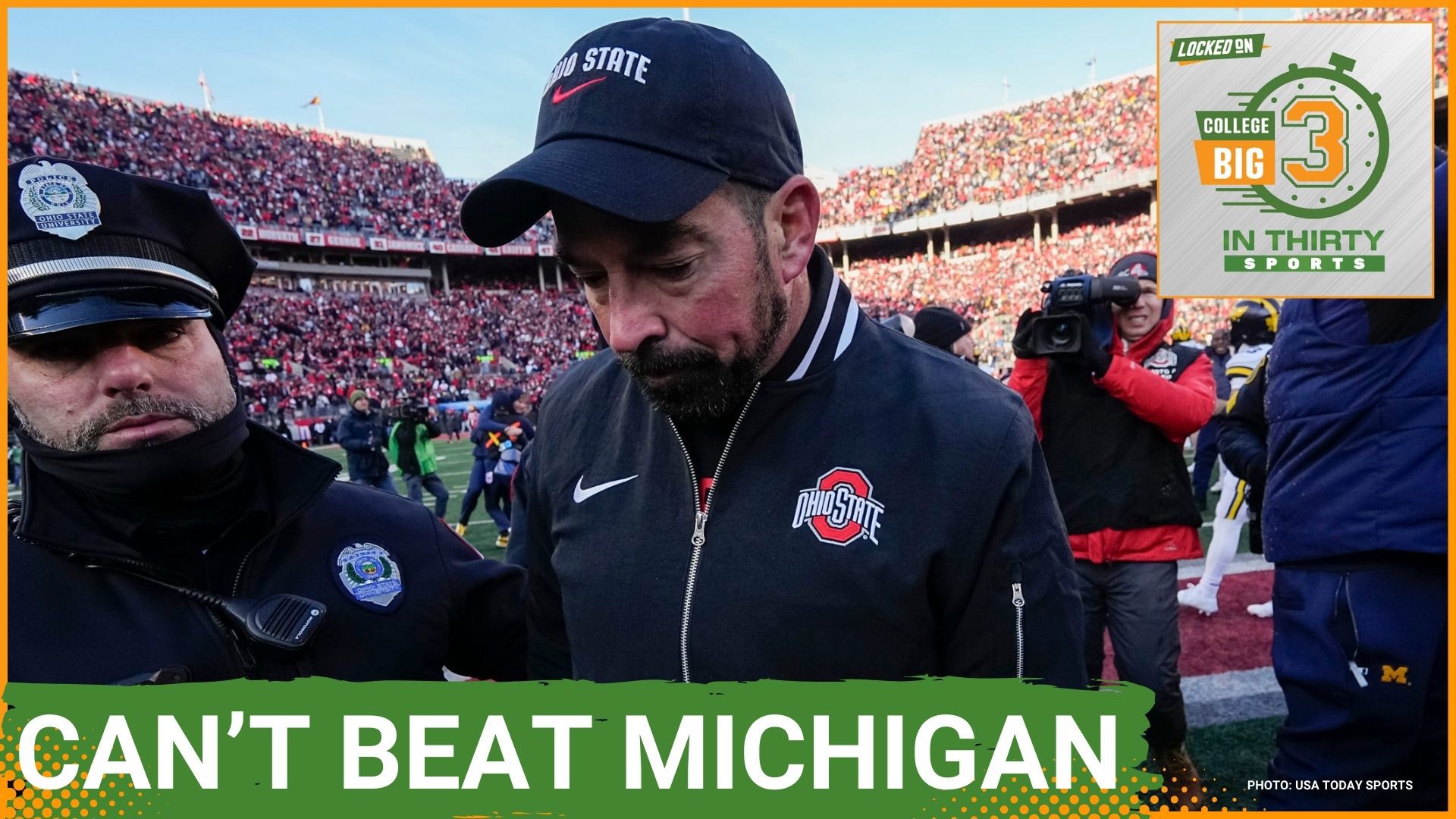 Ohio State loses to Michigan again and Miami could lose its playoff spot after falling to Syracuse. South Carolina beats rival Clemson.