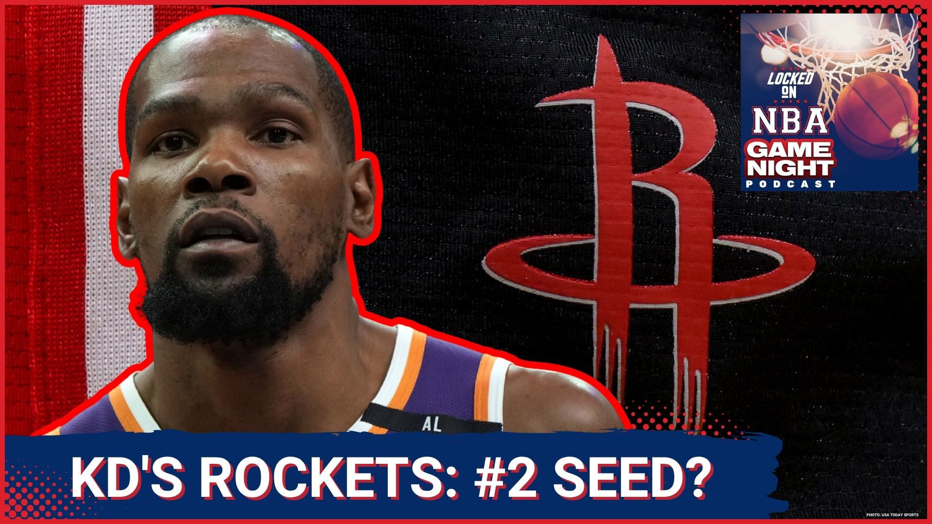 NBA experts debate Rockets' potential as #2 seed in West, discuss OKC Thunder's playoff chances, and rank NBA mascots. Key topics: Kevin Durant's impact.