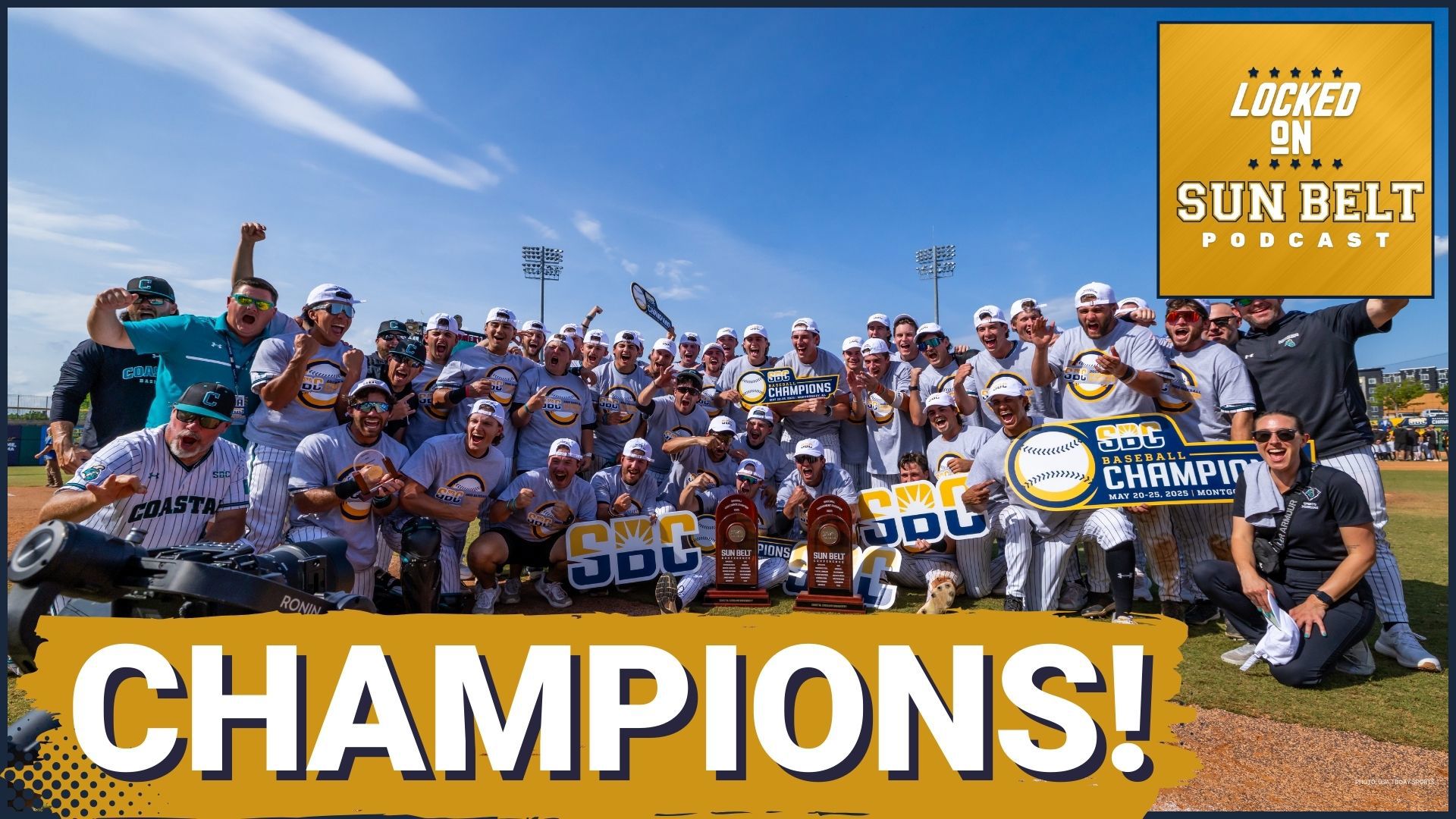 Coastal Carolina Chanticleers clinch the 2025 Sun Belt baseball championship, defeating Southern Miss Golden Eagles in a thrilling showdown.