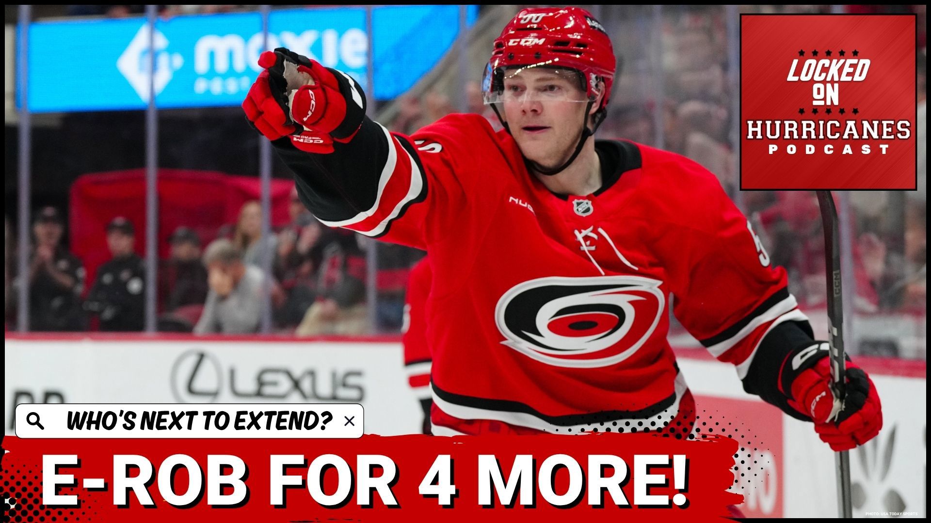 The Carolina Hurricanes make their first official move of the 2025 offseason, extending forward Eric Robinson to a four-year, $6.8 million deal ($1.7M AAV).