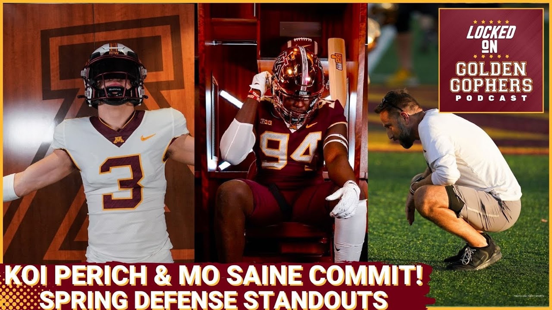 Today we discuss two new Minnesota Gophers commits on the defensive side of ball in Koi Perich and Mo Saine. We then discuss the players who have stood out on D