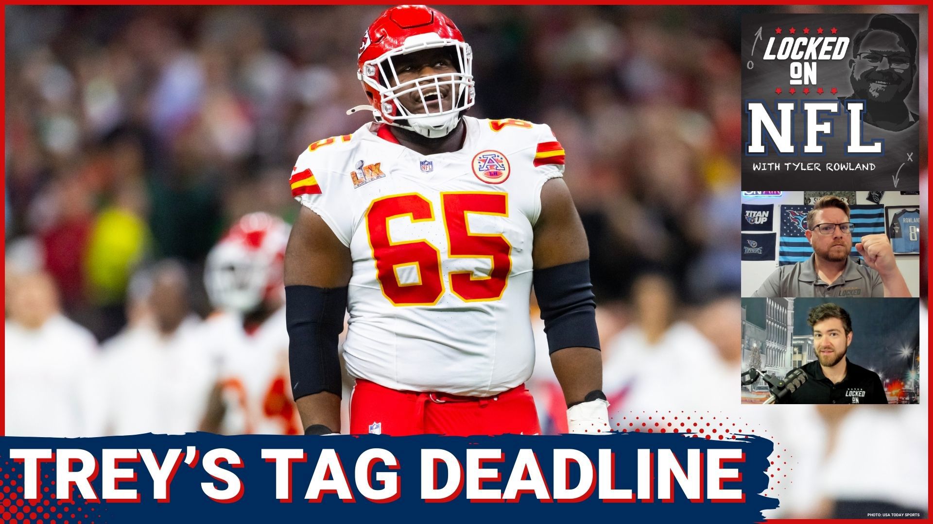 The Kansas City Chiefs have all-pro guard Trey Smith on the Franchise Tag and the deadline to get a long-term deal done is today.