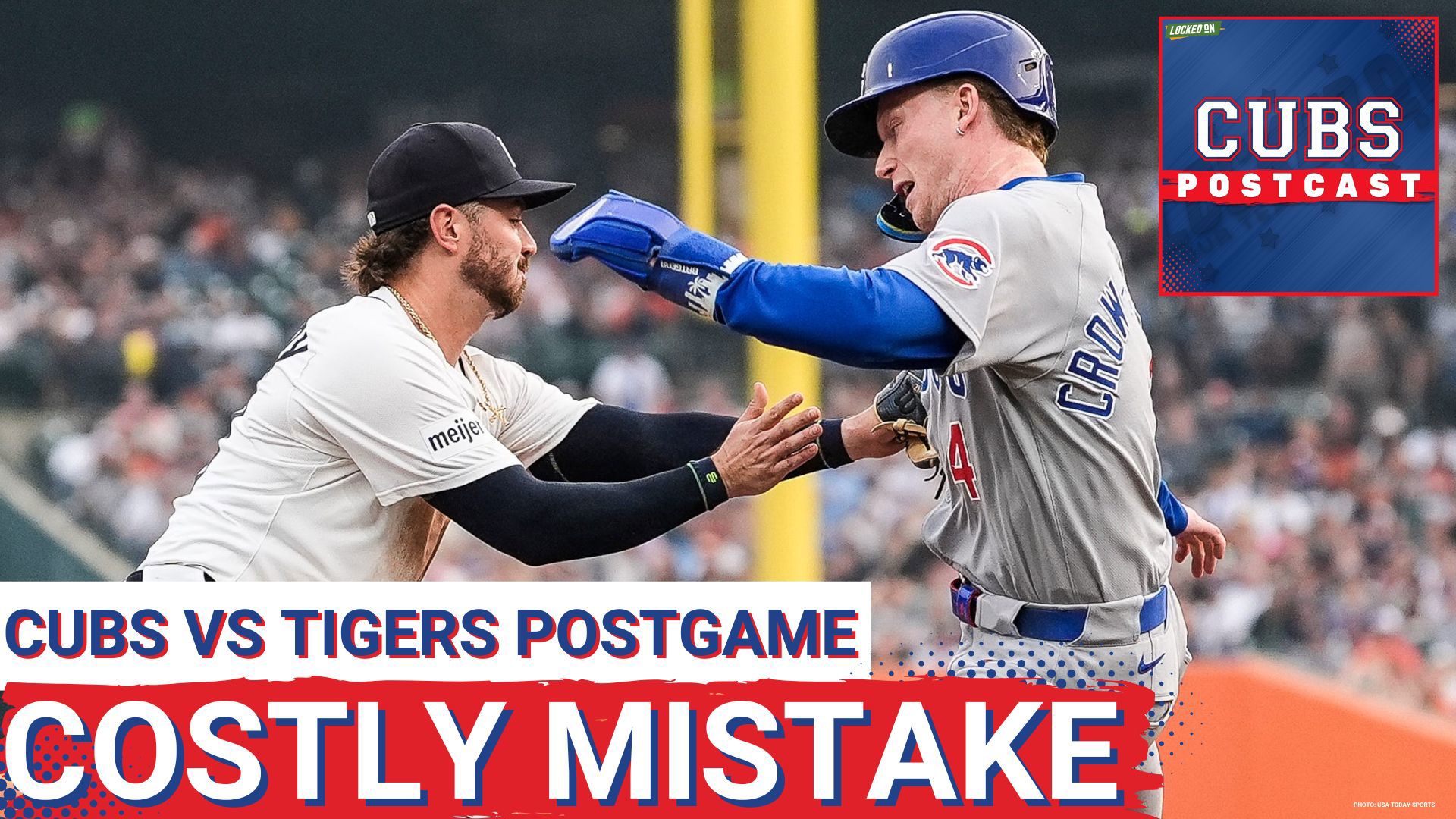 Ben Brown was fantastic but a costly mistake at 3B and a couple plays that didn't go the Chicago Cubs way was the reason for the 3-1 loss to the Tigers.