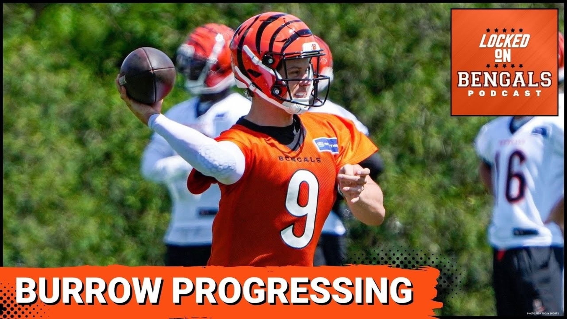 Cincinnati Bengals quarterback Joe Burrow continues to progress after undergoing wrist surgery in November. How has he improved?