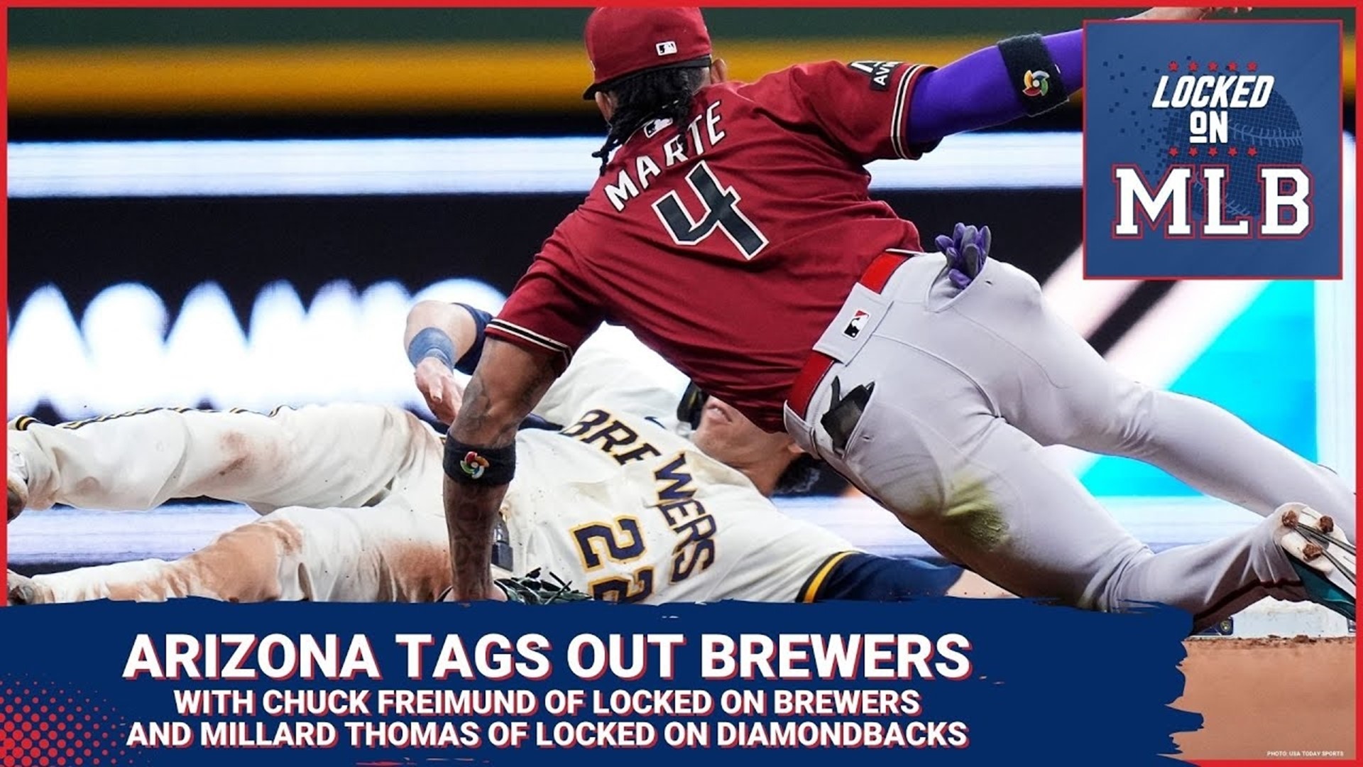 The Brewers took an early 3-0 lead on the Diamondbacks but Arizona powered back to win the 6-3 final.