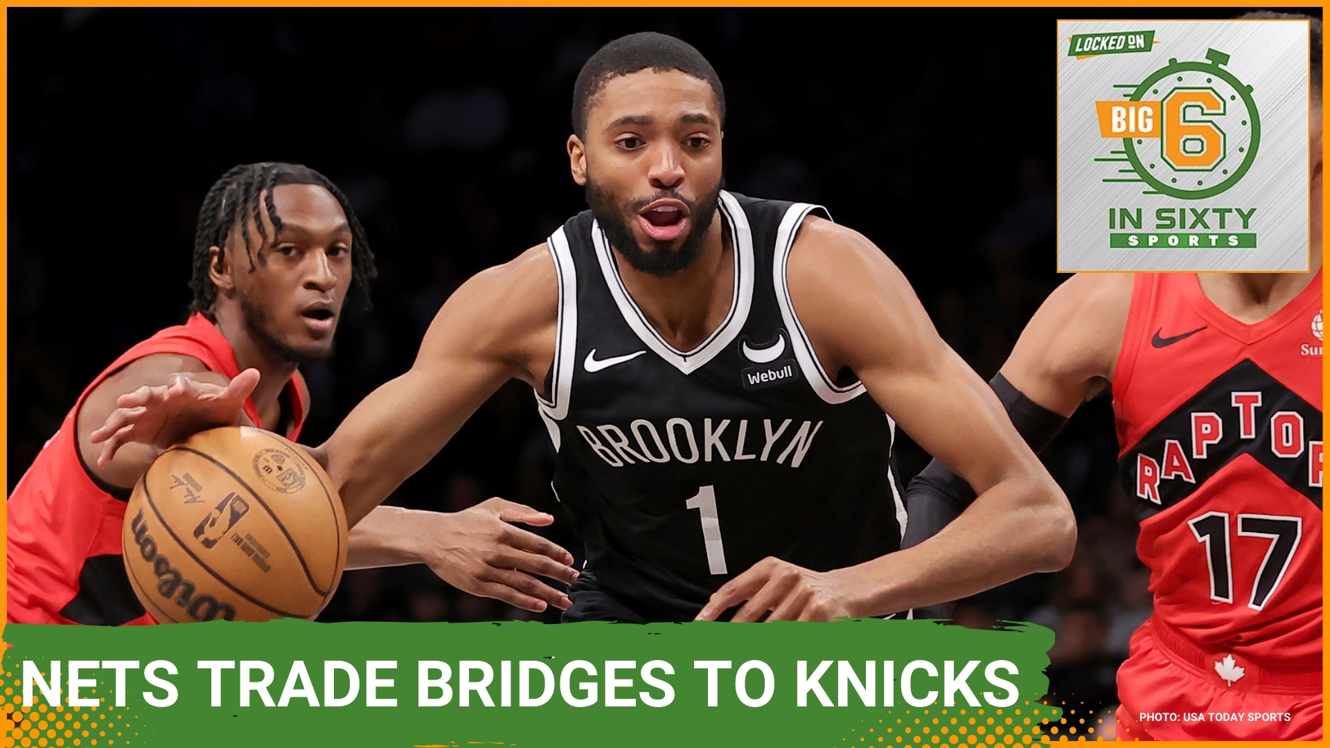 The Knicks give the Nets picks for Mikal Bridges, and Brooklyn gets its own pick back from Houston. The NBA Draft starts tonight, and Vlad Jr. to the Yankees?