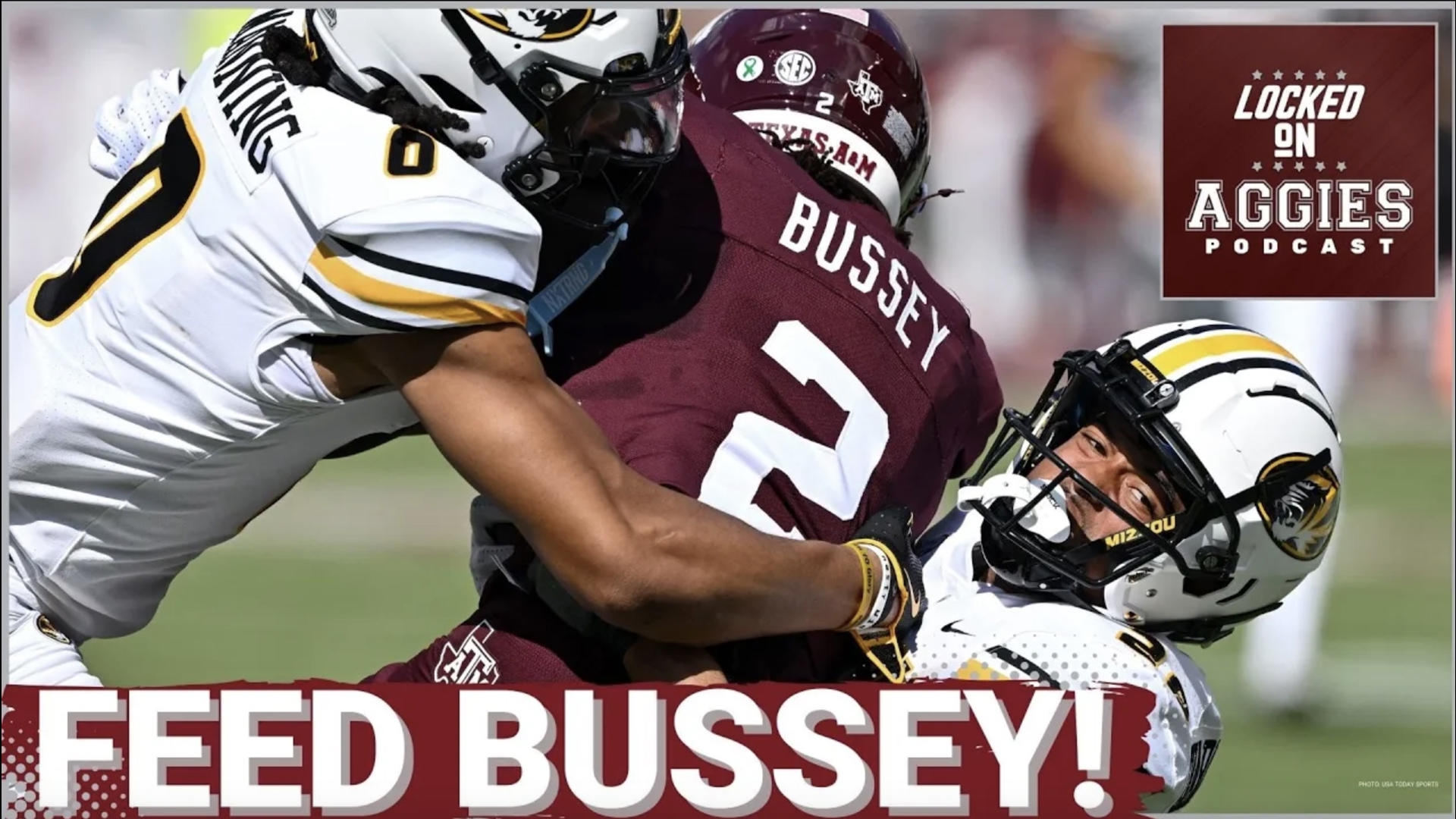 On today's episode of Locked On Aggies, host Andrew Stefaniak talks about how the Aggies need to give freshman Terry Bussey some carries at running back