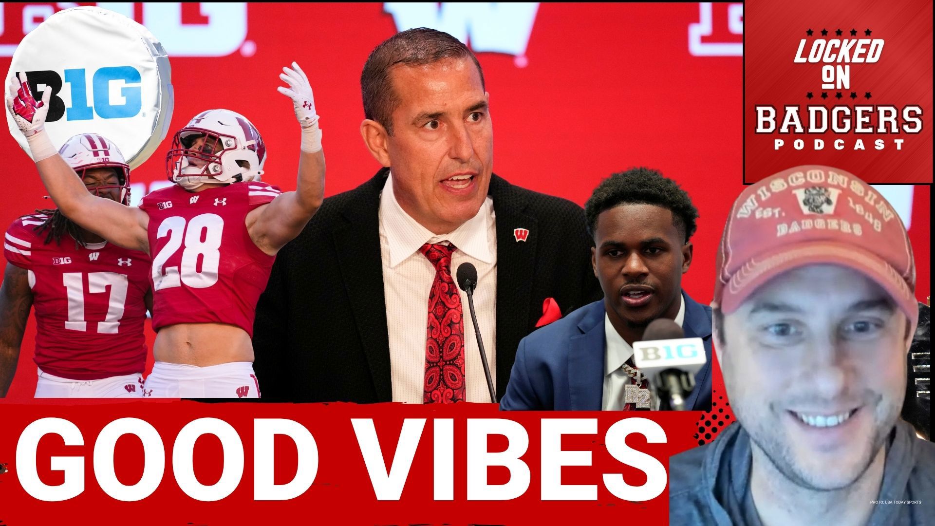 B10 MEDIA DAYS: Luke Fickell talks about last year - Mason Reiger ready to go!