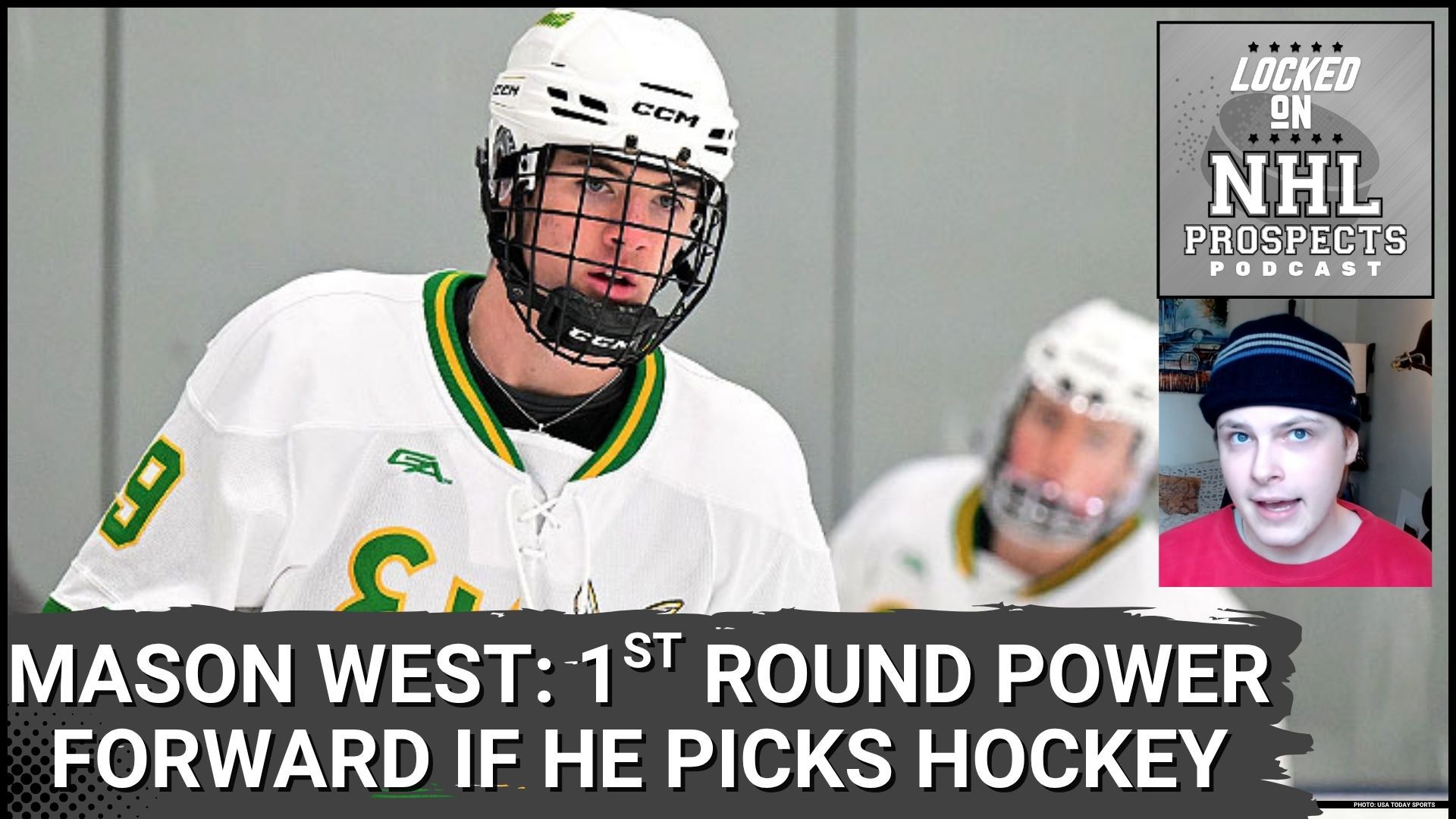 Today's focus: Mason West, a hulking forward with high-end skating, physical runway, and an array of puck skills, but a dual-sport athlete who may choose football.