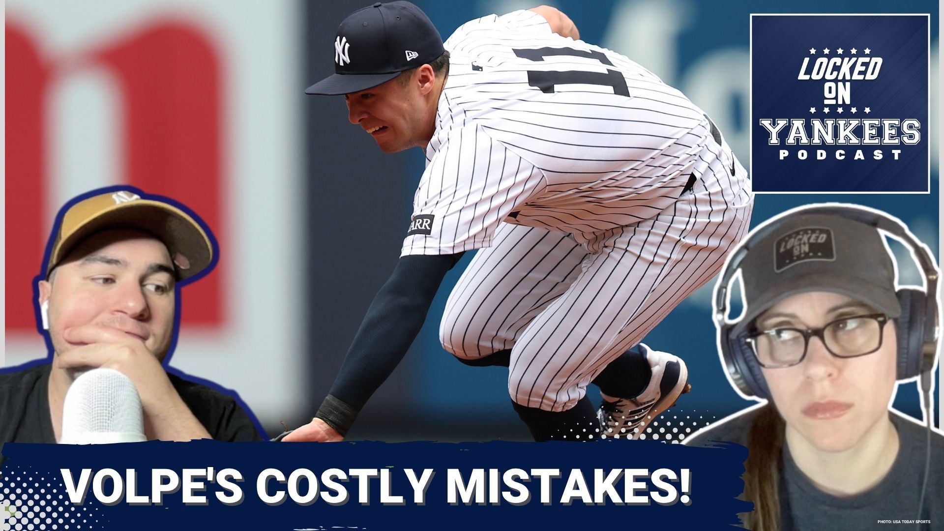 The New York Yankees struggle against the Blue Jays as Anthony Volpe's defensive miscue proves costly.