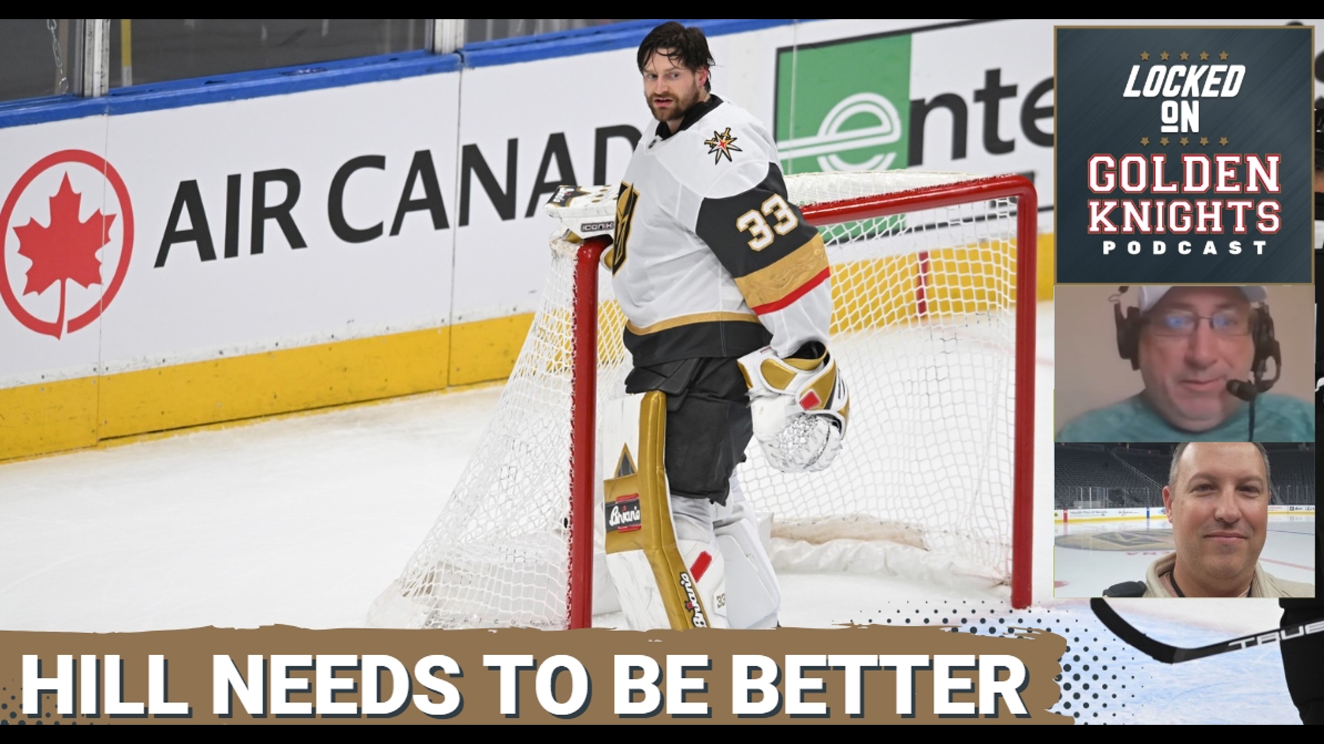 Vegas Golden Knights goalie Adin Hill ranked near the bottom of playoff goalies. Can Hill elevate his game to his 2022-23 playoff level?