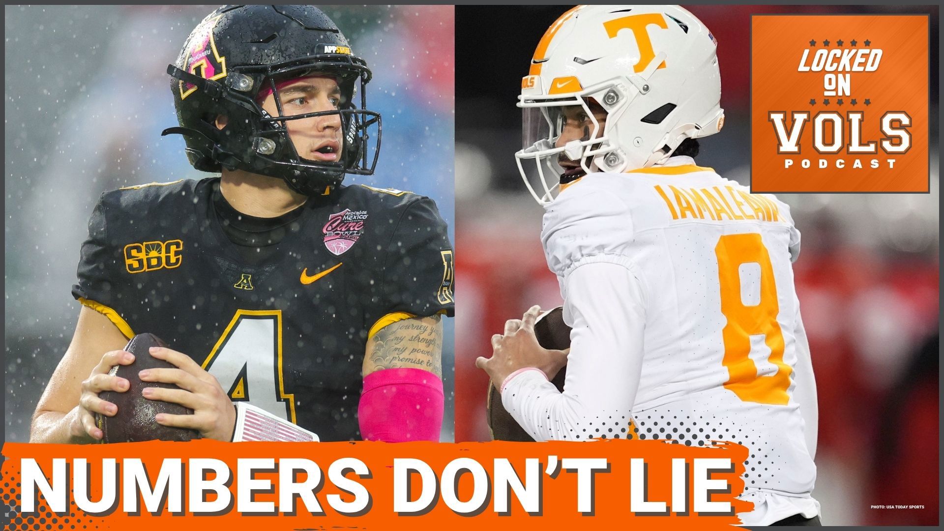 Eric Cain breaks down the numbers for Tennessee football at quarterback, comparing Joey Aguilar and Nico Iamaleava's stats and potential impact.