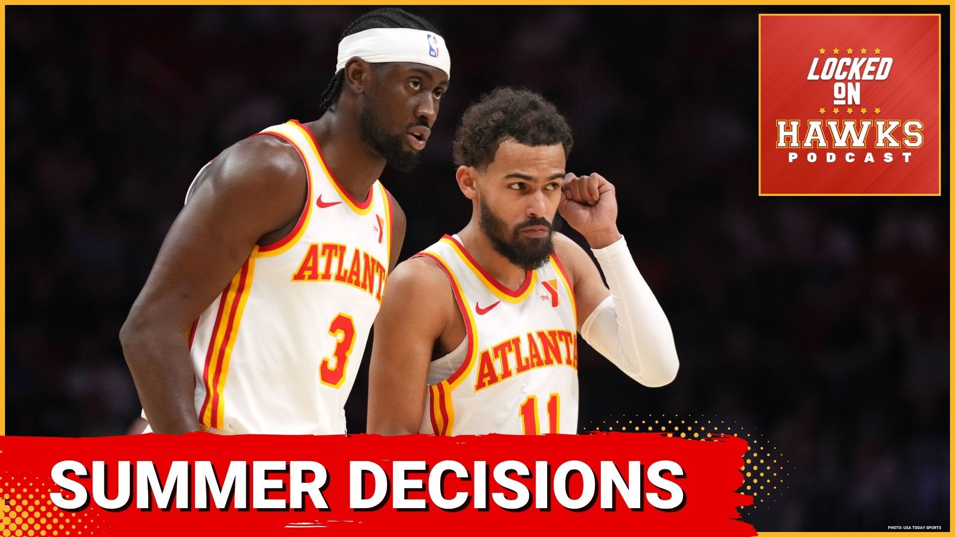 Topics include the Atlanta Hawks overall team building plan, the prospect of an "all-in trade," the young core, Trae Young's future, Caris LeVert's free agency, etc.