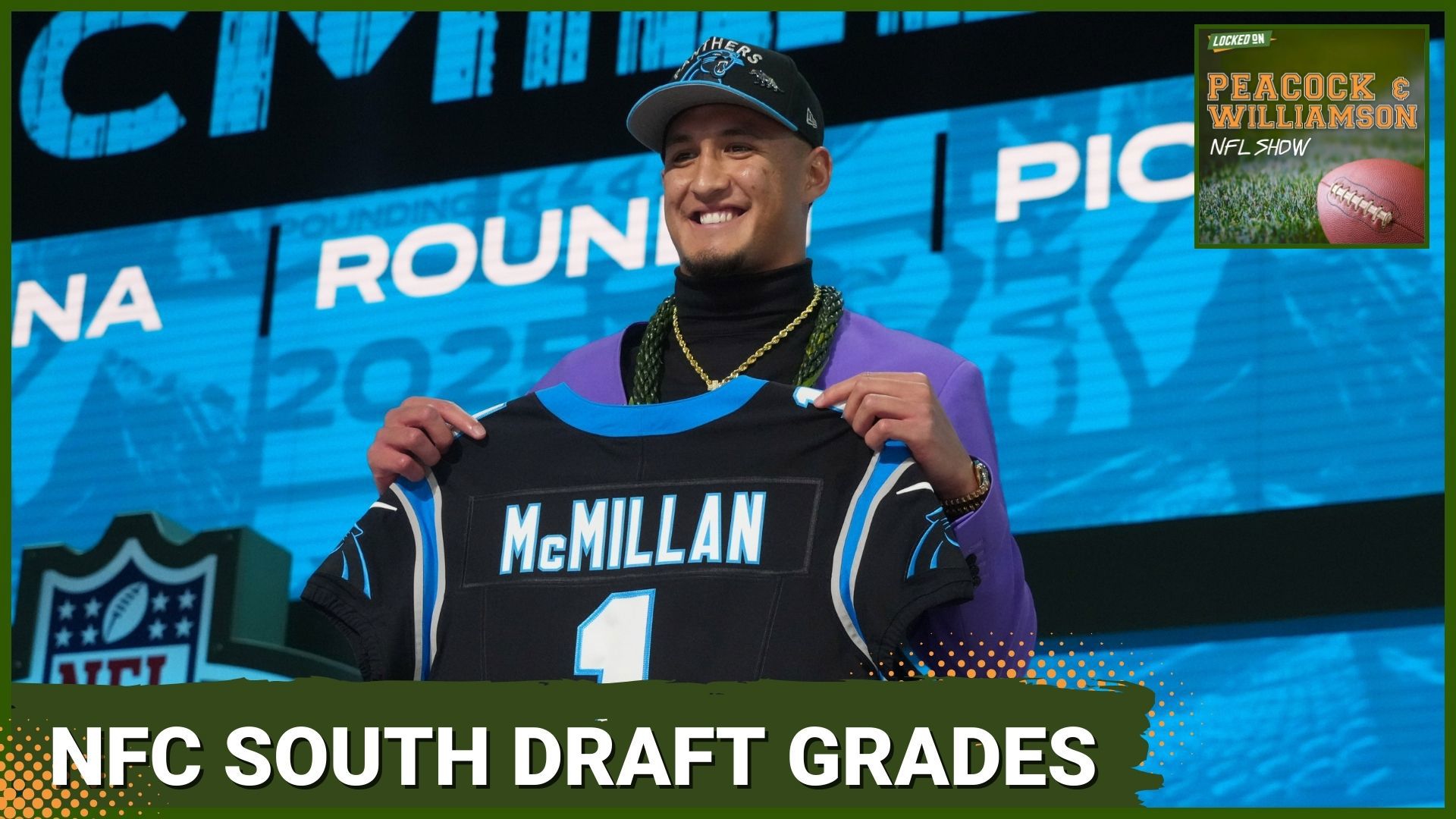 Grading the 2025 NFL Draft classes of the NFC South. Atlanta Falcons making moves to takeover the division. Buccaneers, Panthers and Saints