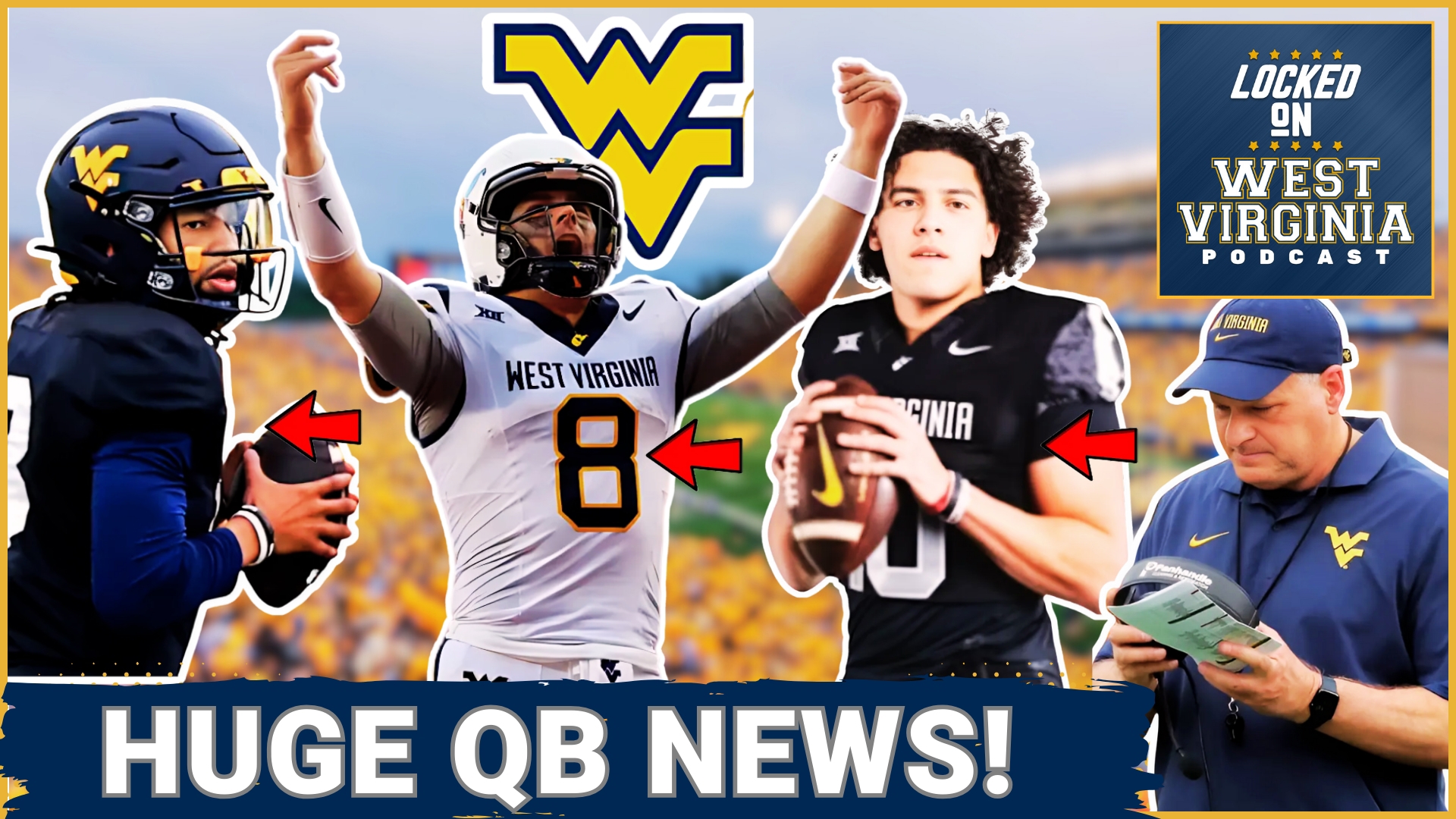 WVU head coach Rich Rodriguez had A LOT to say this evening about the QB's!