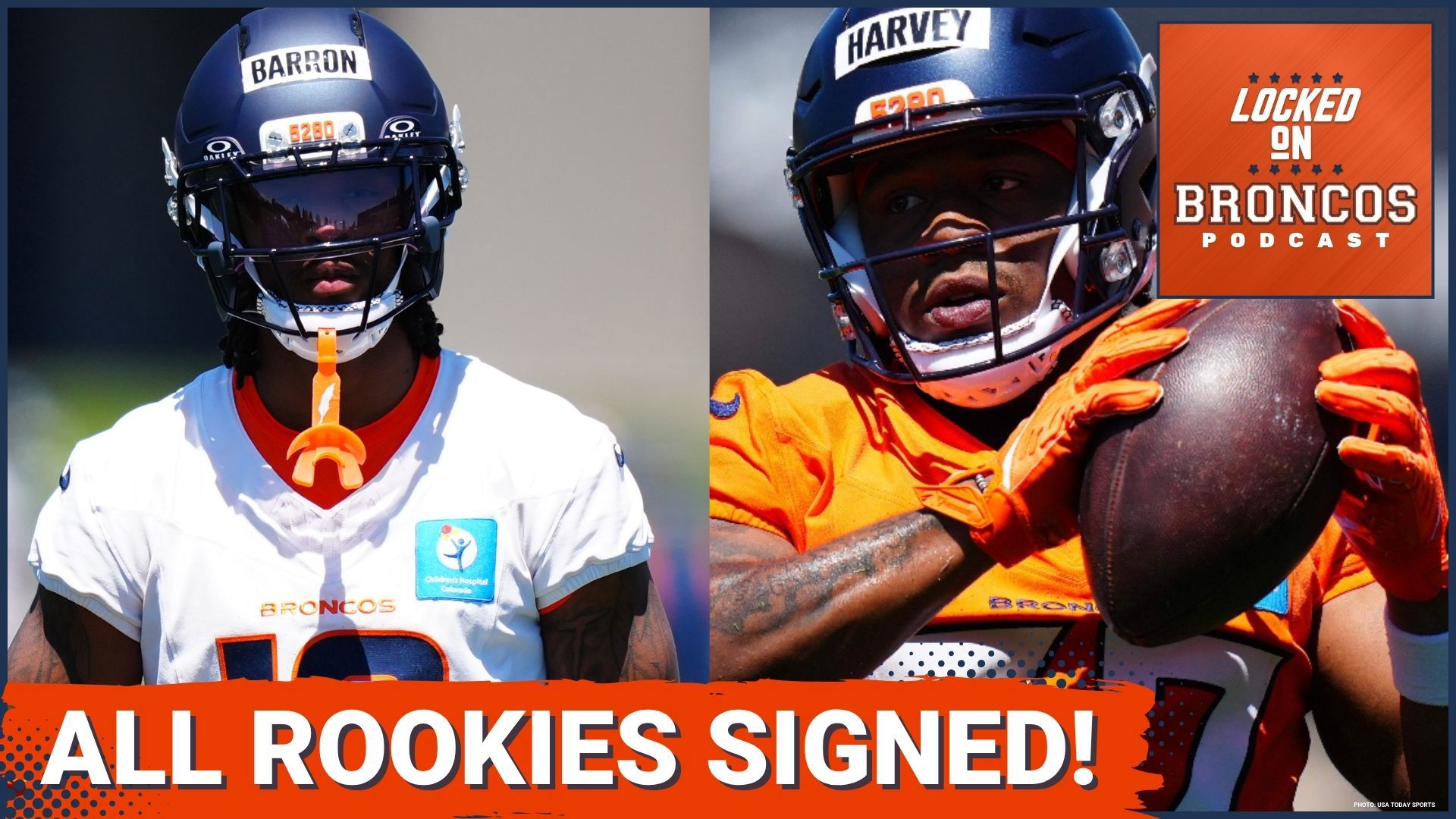 The Denver Broncos signed rookies Jahdae Barron and RJ Harvey to four-year contracts, and enter training camp with arguably the best offensive line in the NFL!