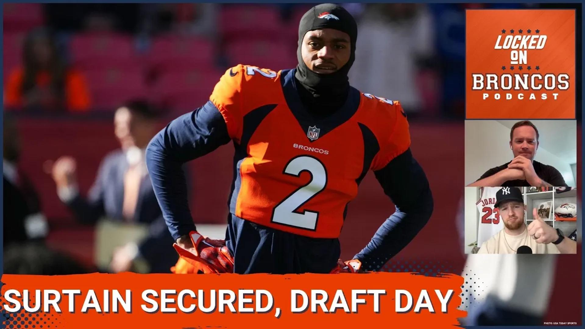 The Denver Broncos have picked up star cornerback Patrick Surtain's 5th-year option ahead of Thursday's NFL Draft