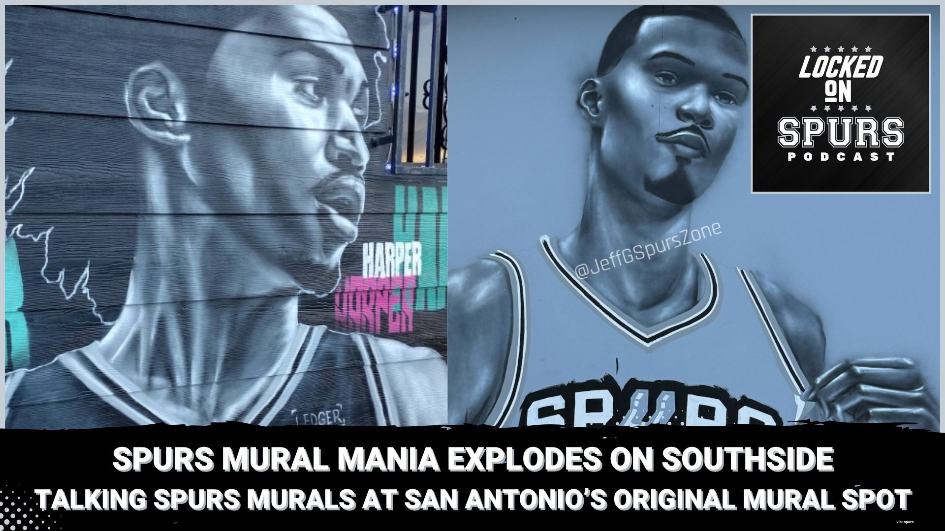 Spurs murals transform San Antonio's Rudy's Seafood restaurant into a fan destination. How did Rudy's Seafood become the city's unofficial Spurs art gallery?