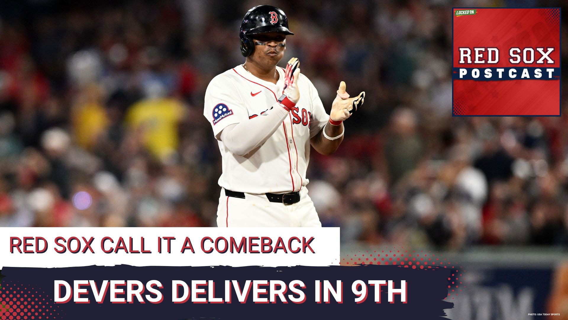 The Red Sox came-from-behind and beat the Atlanta Braves 7-6 Saturday night with Rafael Devers hitting his 1st career walk-off Home Run in the Bottom of the 9th.