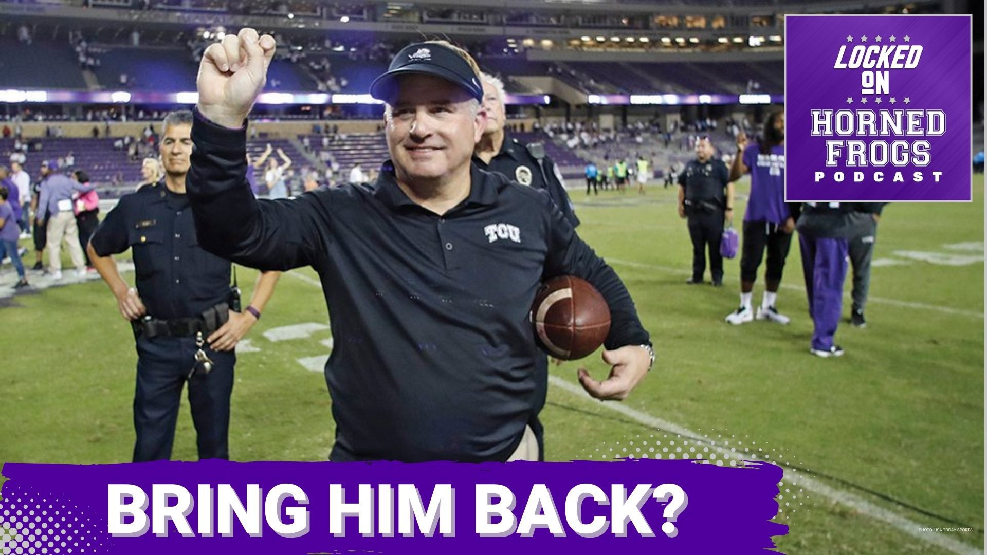 TCU should use the opportunity of Gary Patterson going into the hall of fame to get him back involved with TCU again.