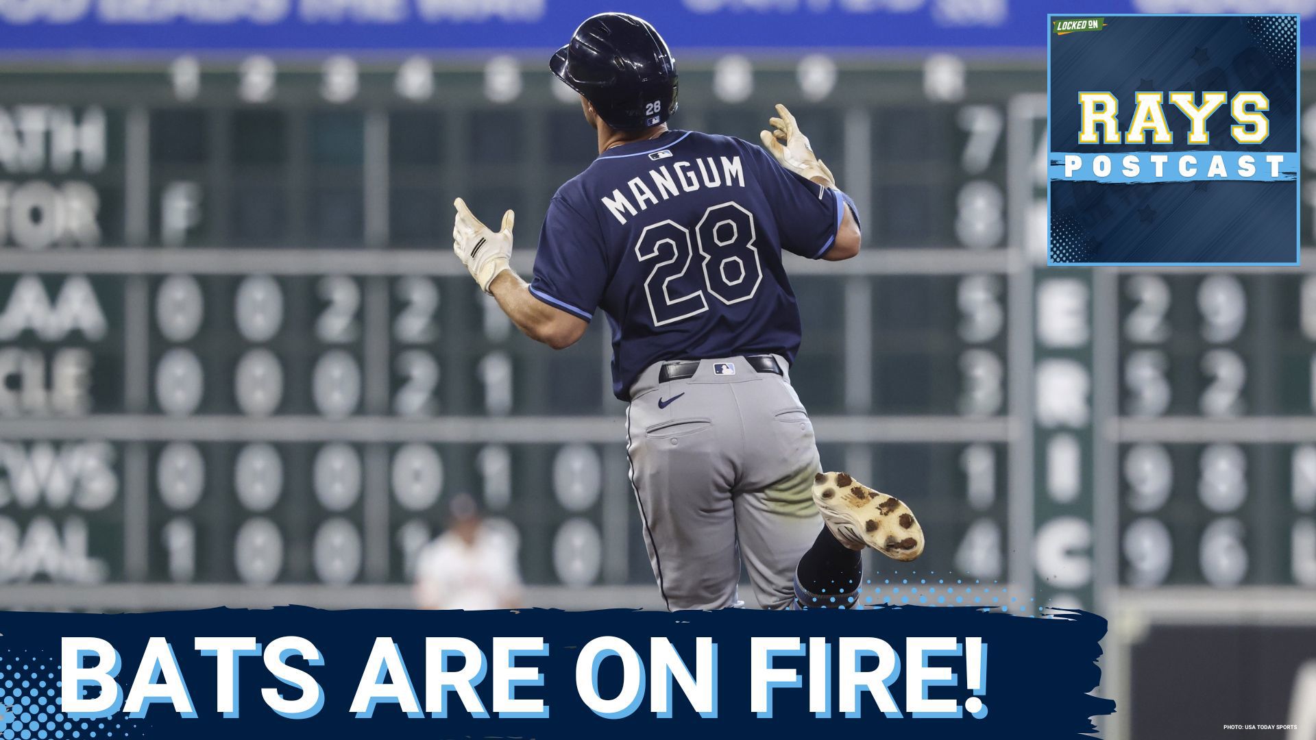 The Tampa Bay Rays destroy the Houston Astros 16-3.