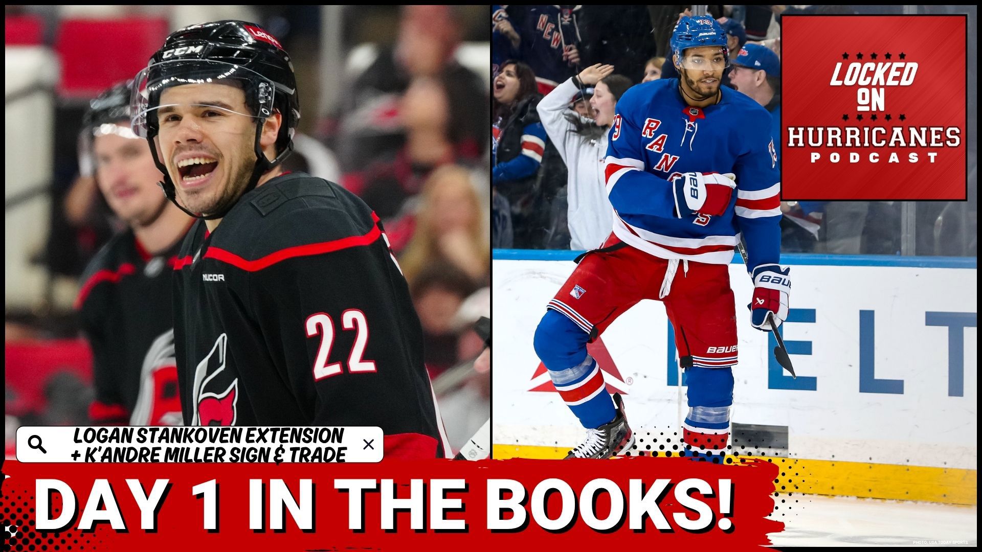 The Carolina Hurricanes extended Logan Stankoven and traded for K'Andre Miller, plus more. What does it mean now for the Hurricanes, and how did they do on Day 1?
