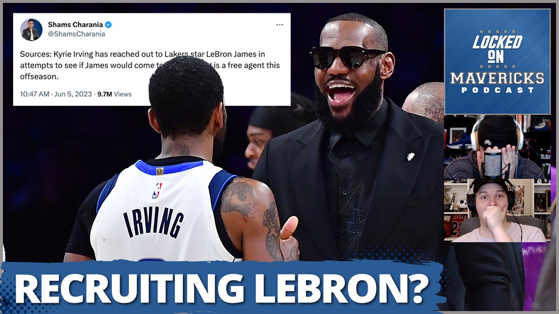 Lebron James is Being Recruited by Kyrie Irving to Join Luka Doncic on the Dallas Mavericks