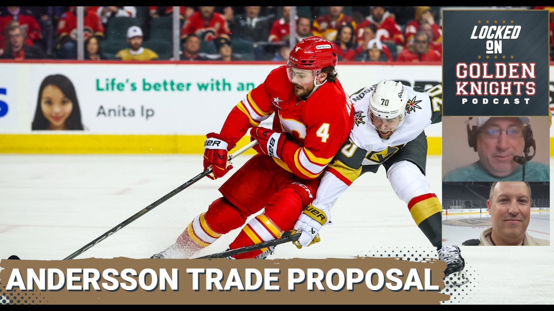 There are reports that the Vegas Golden Knights are trying to construct a trade for Calgary Flames defenseman Rasmus Anderson.