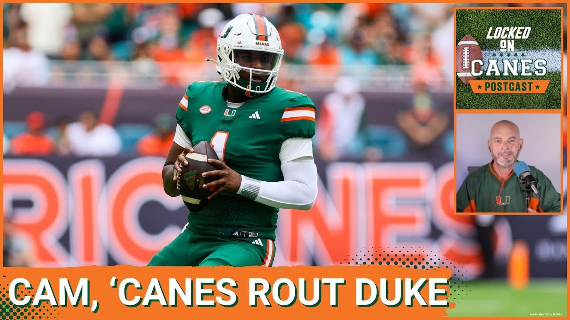 Cam Ward, #5 Miami Hurricanes Go To 9-0 with 53-31 Thrashing of Duke Blue Devils