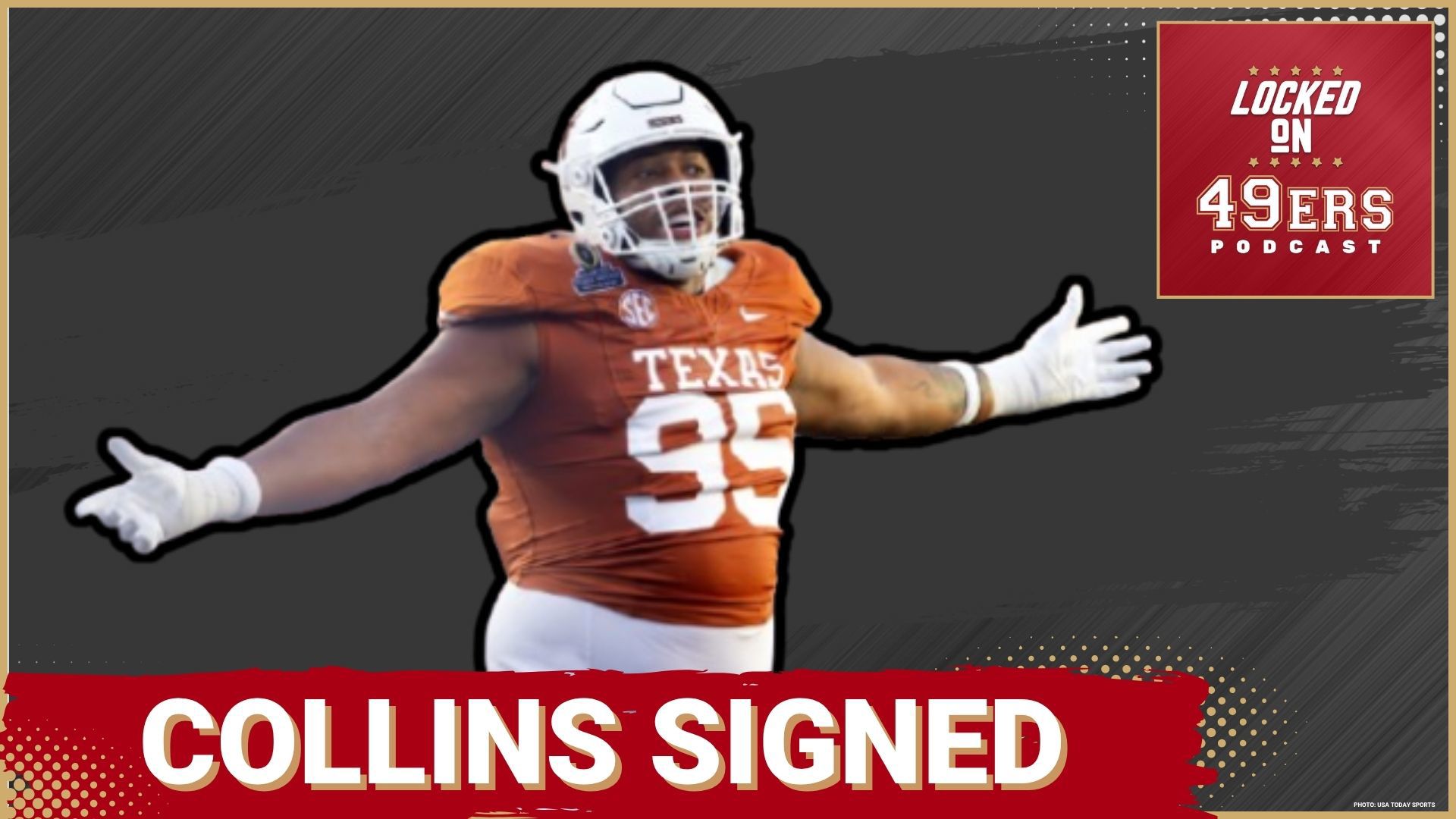 Alfred Collins only the third rookie second round pick to sign with his respective NFL team as rookies report to training camps. Jauan Jennings impending "hold in".