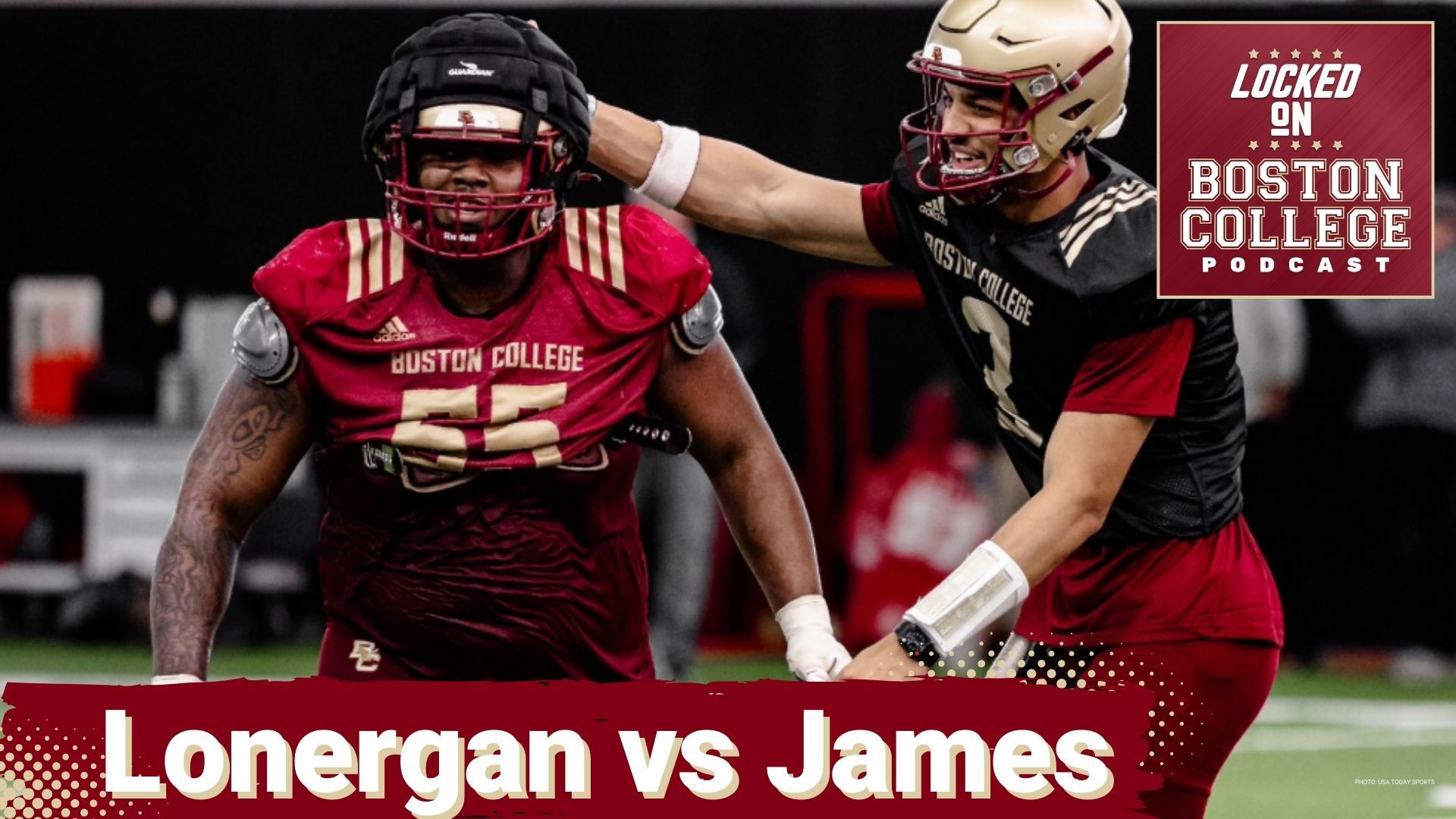 Quarterback competition heats up as the Boston College Eagles football team navigates spring practice. With Grayson James and Dylan Lonergan vying for QB1
