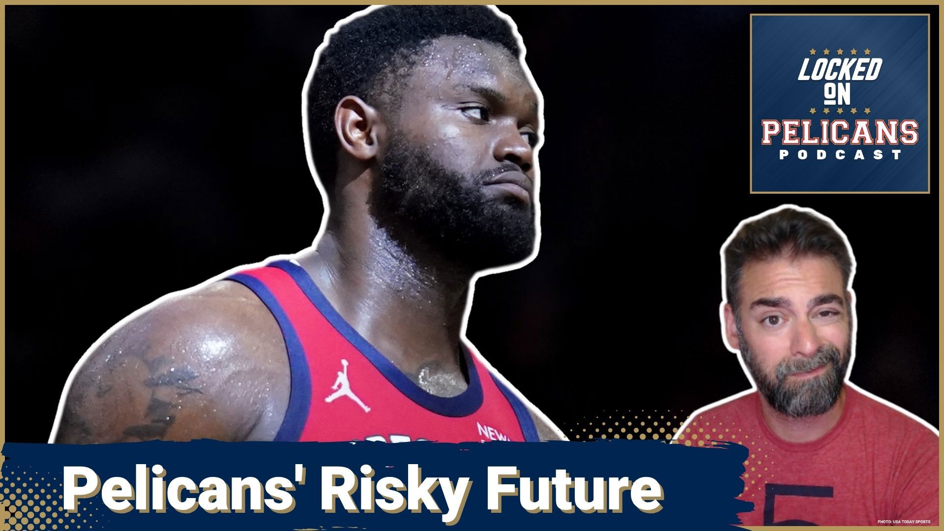 This podcast episode discusses the Pelicans' salary cap situation, potential trades involving Zion Williamson, and draft prospect Danny Wolf.