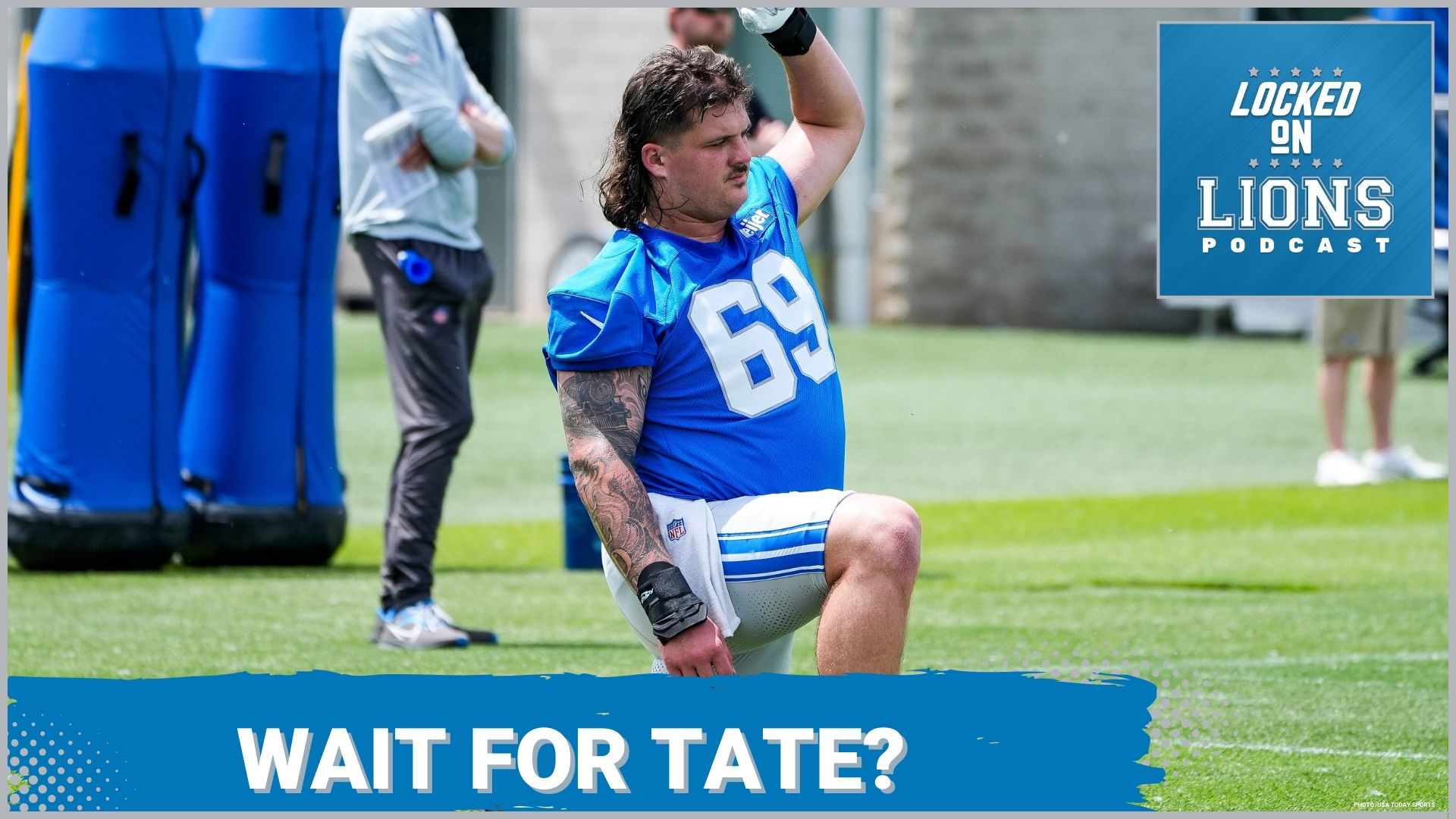 It may get tricky on Wednesday for the Lions and Tate Ratledge.