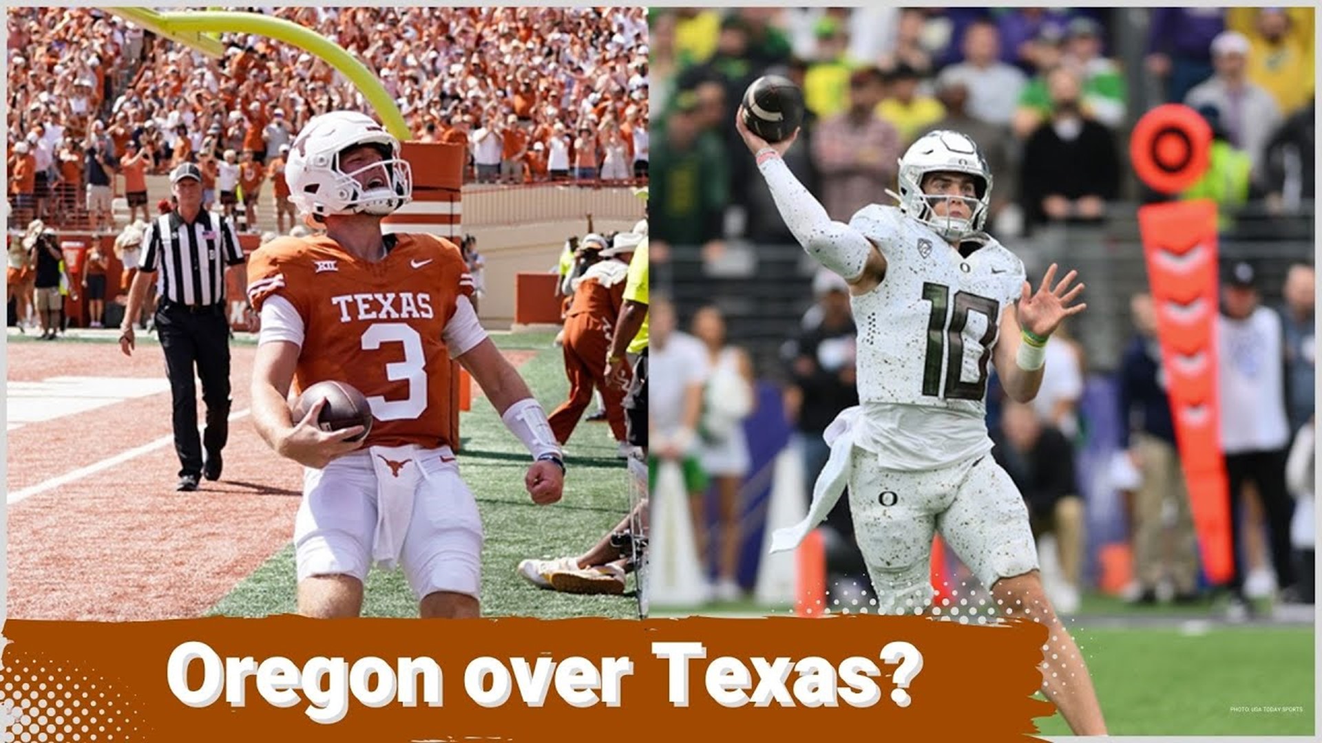 For the fifth straight week, the CFP committee has had the Oregon Ducks ranked above the Texas Longhorns, and for five straight weeks people have questioned that