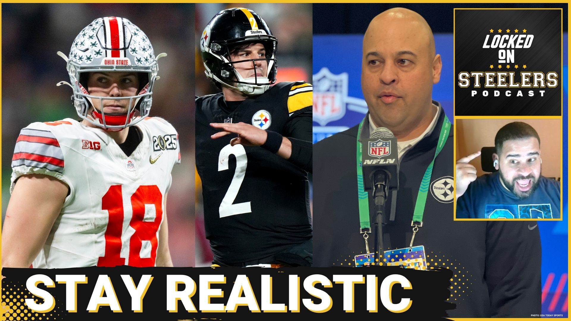 The Steelers have Mason Rudolph and Will Howard as their top two quarterback options, but Christopher Carter emphasizes fans to maintain a realistic approach.