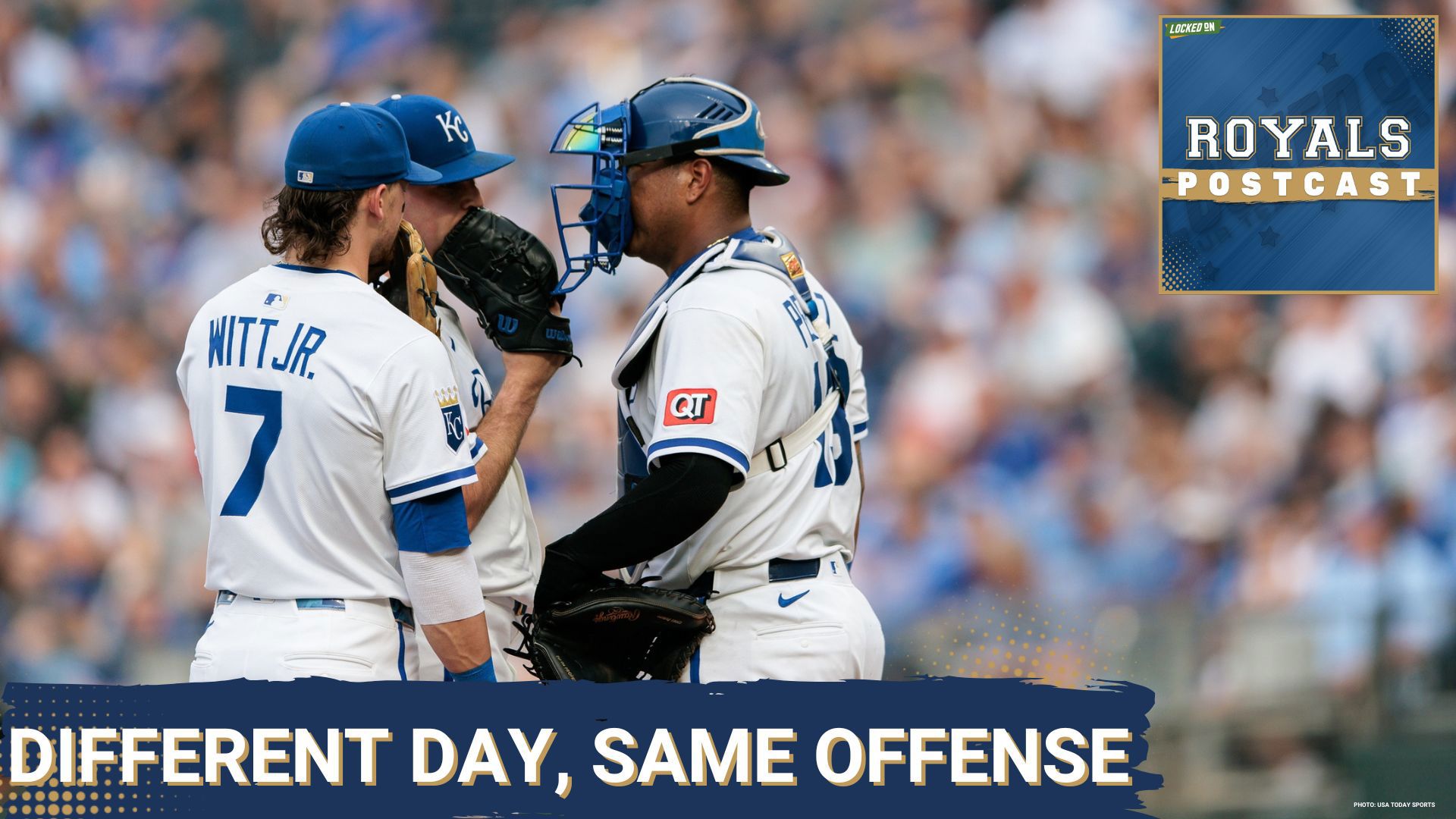 Chance Liebau reacts to game two between the Kansas City Royals and New York Yankees.