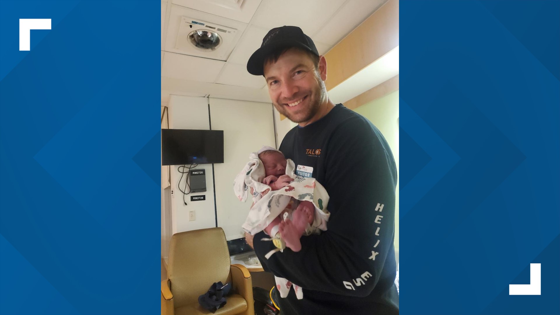 Emily and Ryan Burkhart expected their son to arrive in late February, but Weston Wayne Burkhart had other plans — so, Ryan scrambled to get back to Maine from work.