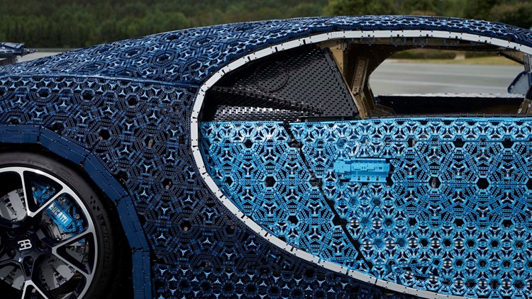 This life size driveable Bugatti is made of LEGOs wfaa