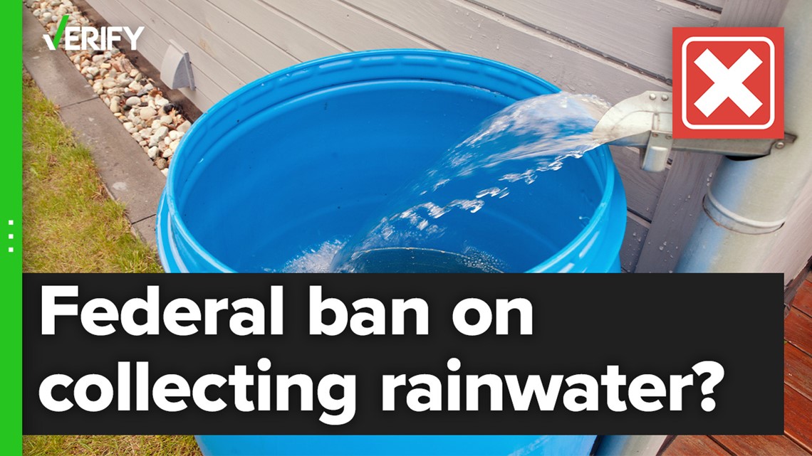 A federal law against collecting rainwater does not exist