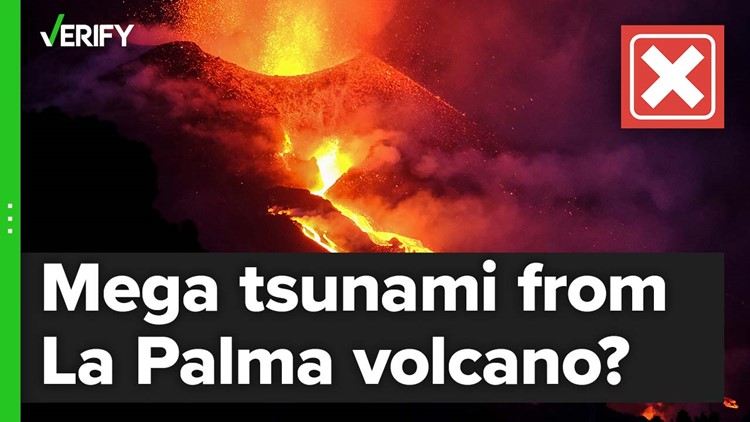 Experts say the theory that the Cumbre Vieja volcano could collapse and cause a mega tsunami “doesn’t carry water.”