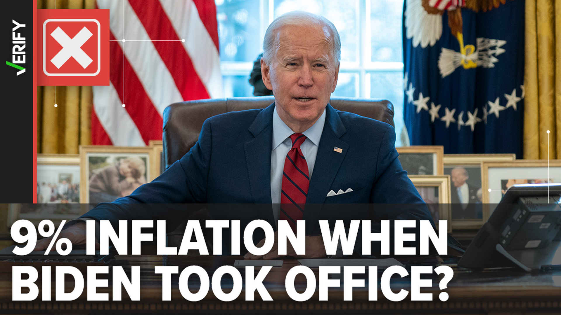 President Joe Biden falsely claimed in two recent interviews that inflation was 9% when he took office in January 2021. It was actually much lower.