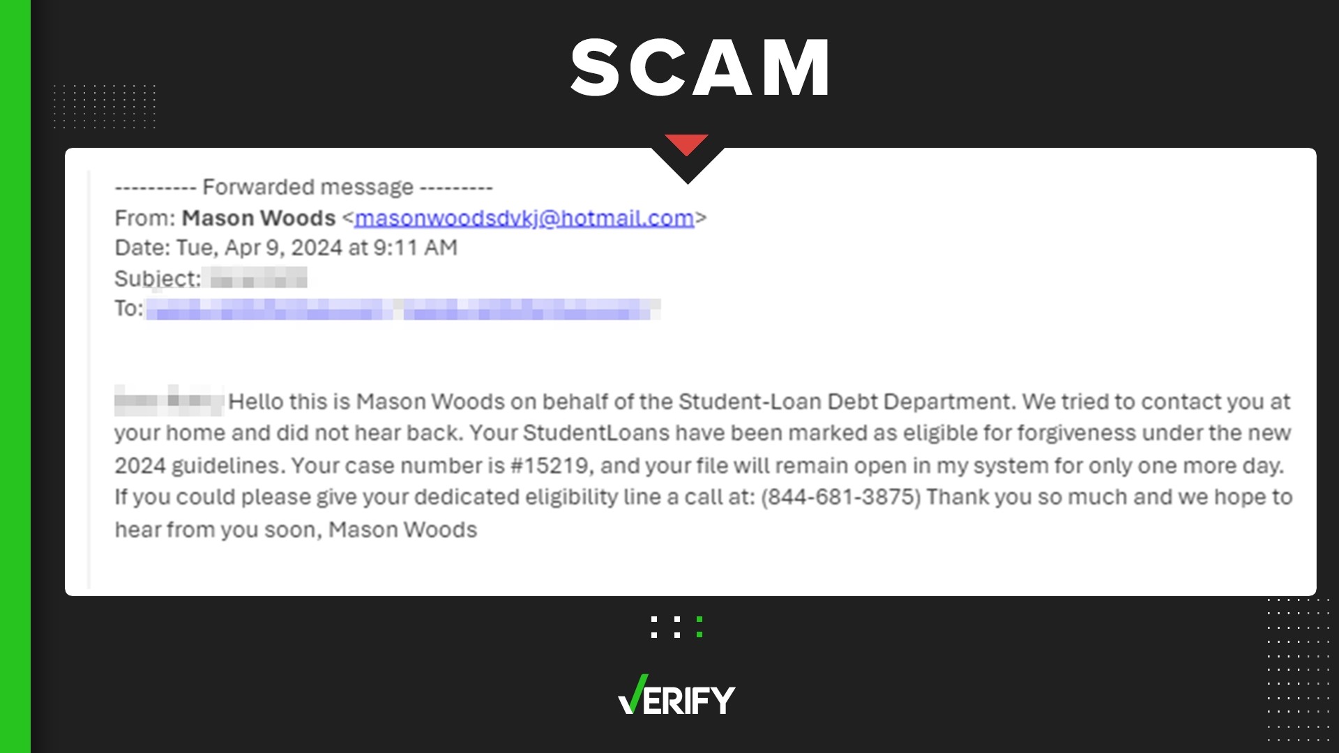 Did you get an email about debt relief from the “Student-Loan Debt Department” after the White House’s latest debt relief plan announcement? Here’s why it’s a scam.